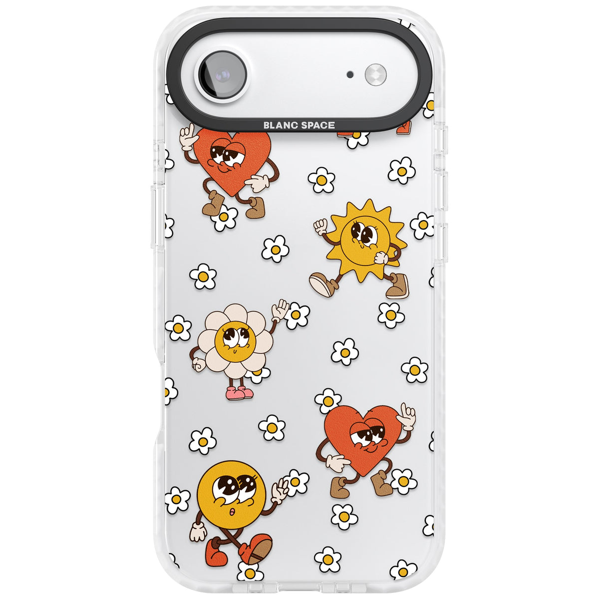 Daisies & Friends iPhone Air Impact Clear Phone Case front