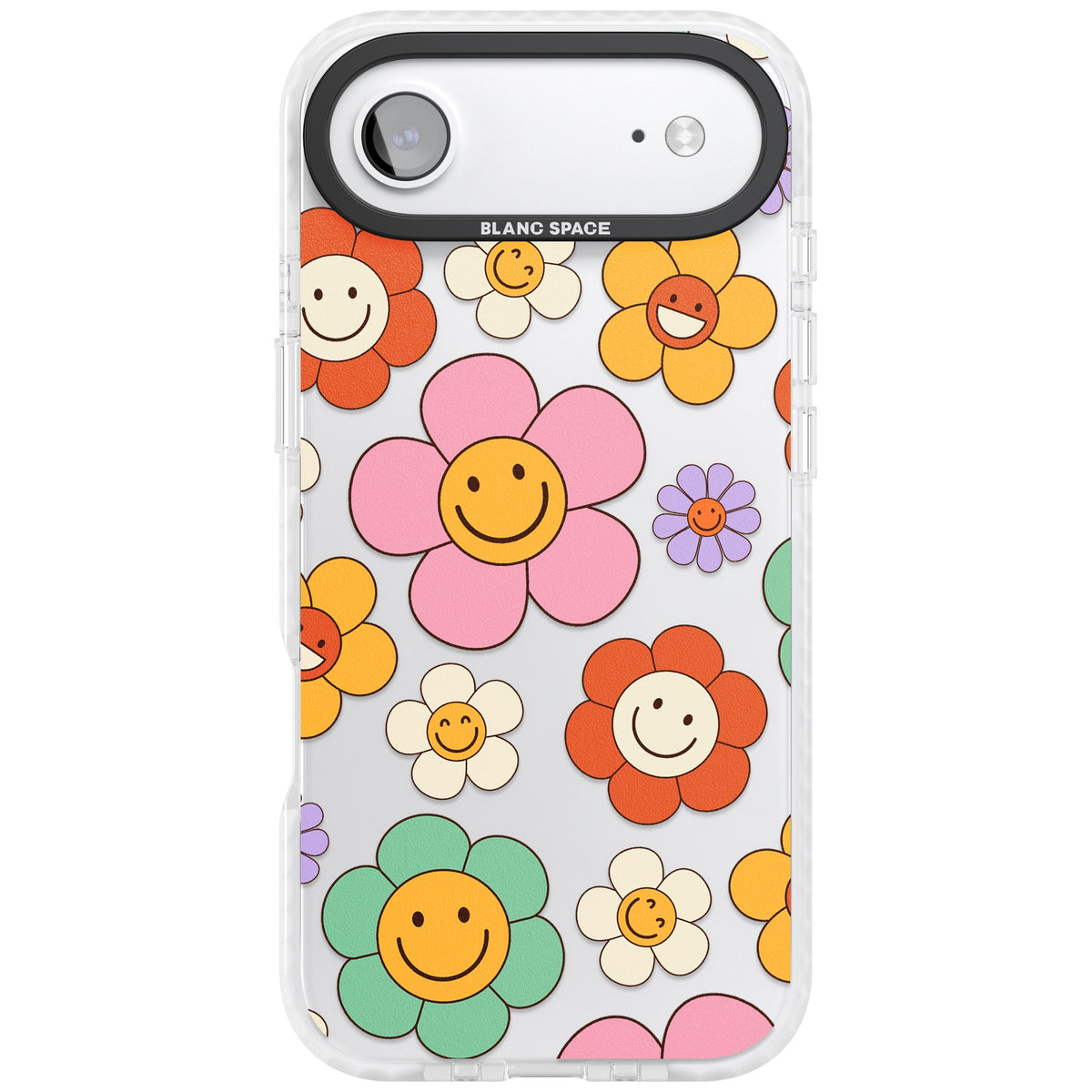 Happy Blossoms iPhone Air Impact Clear Phone Case front
