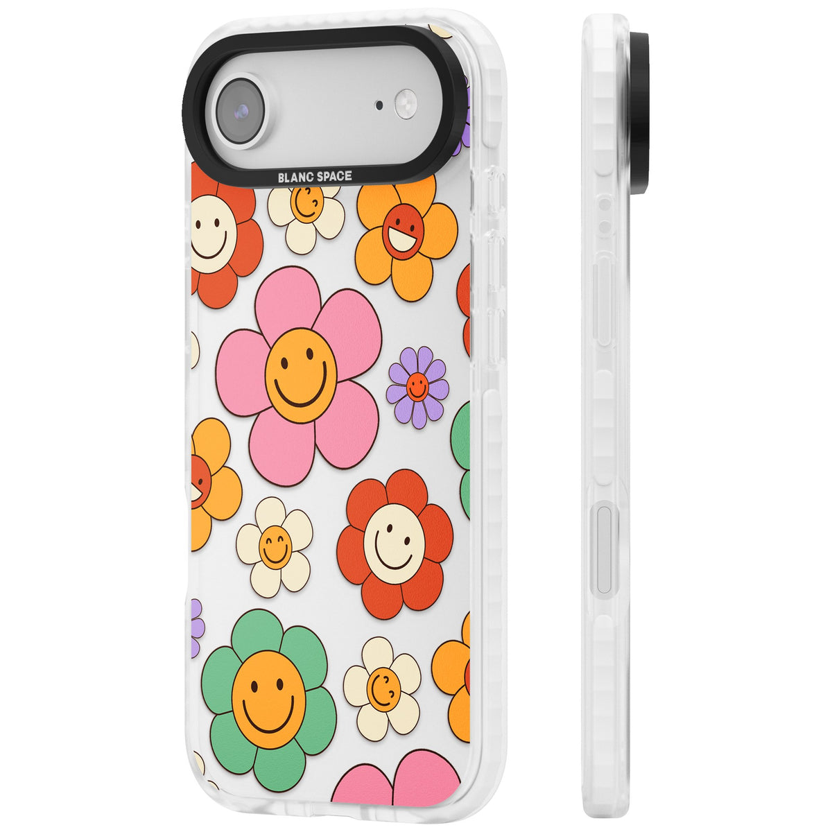 Happy Blossoms iPhone Air Impact Clear Phone Case side