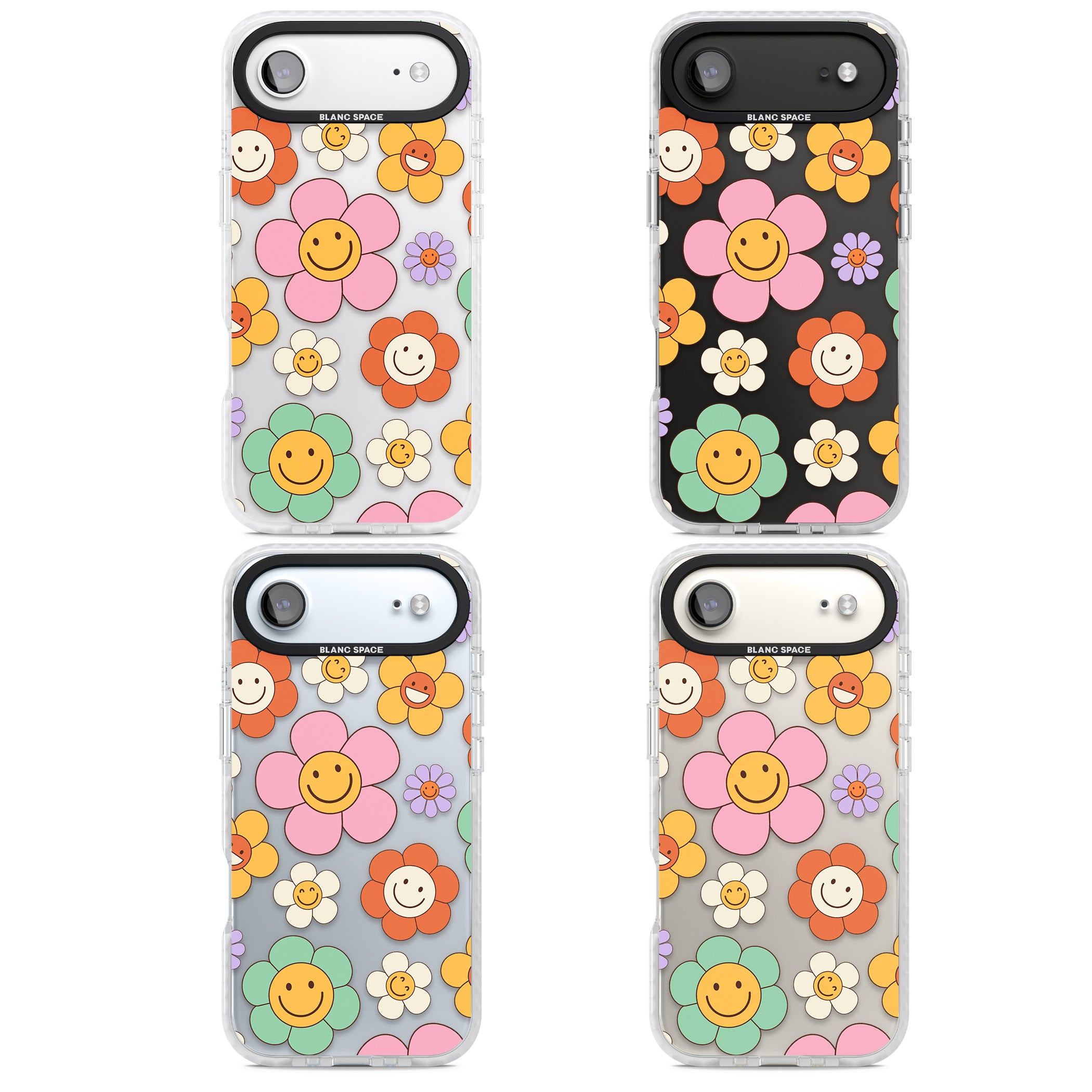 Happy Blossoms iPhone 17 Air Impact Clear Phone Case APT Impact Protection