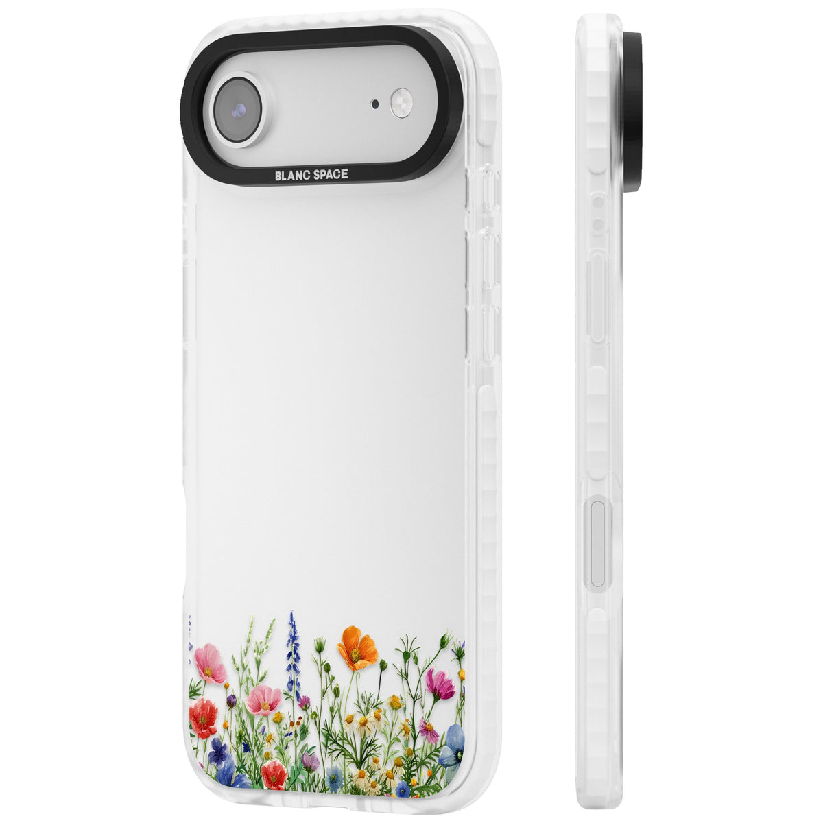 Minimal Wildflowers iPhone Air Impact Clear Phone Case side