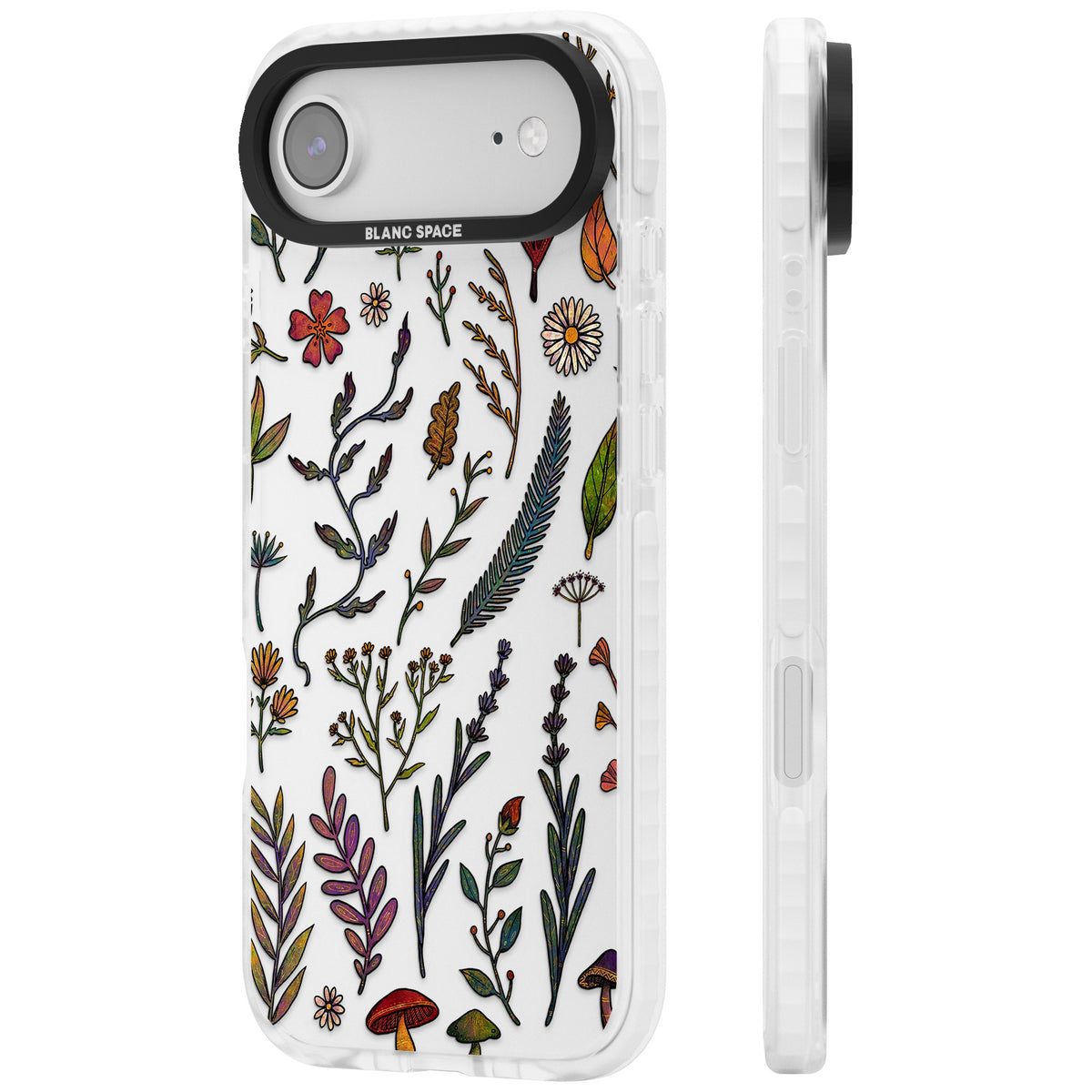 Autumn Wildflowers iPhone Air Impact Clear Phone Case side