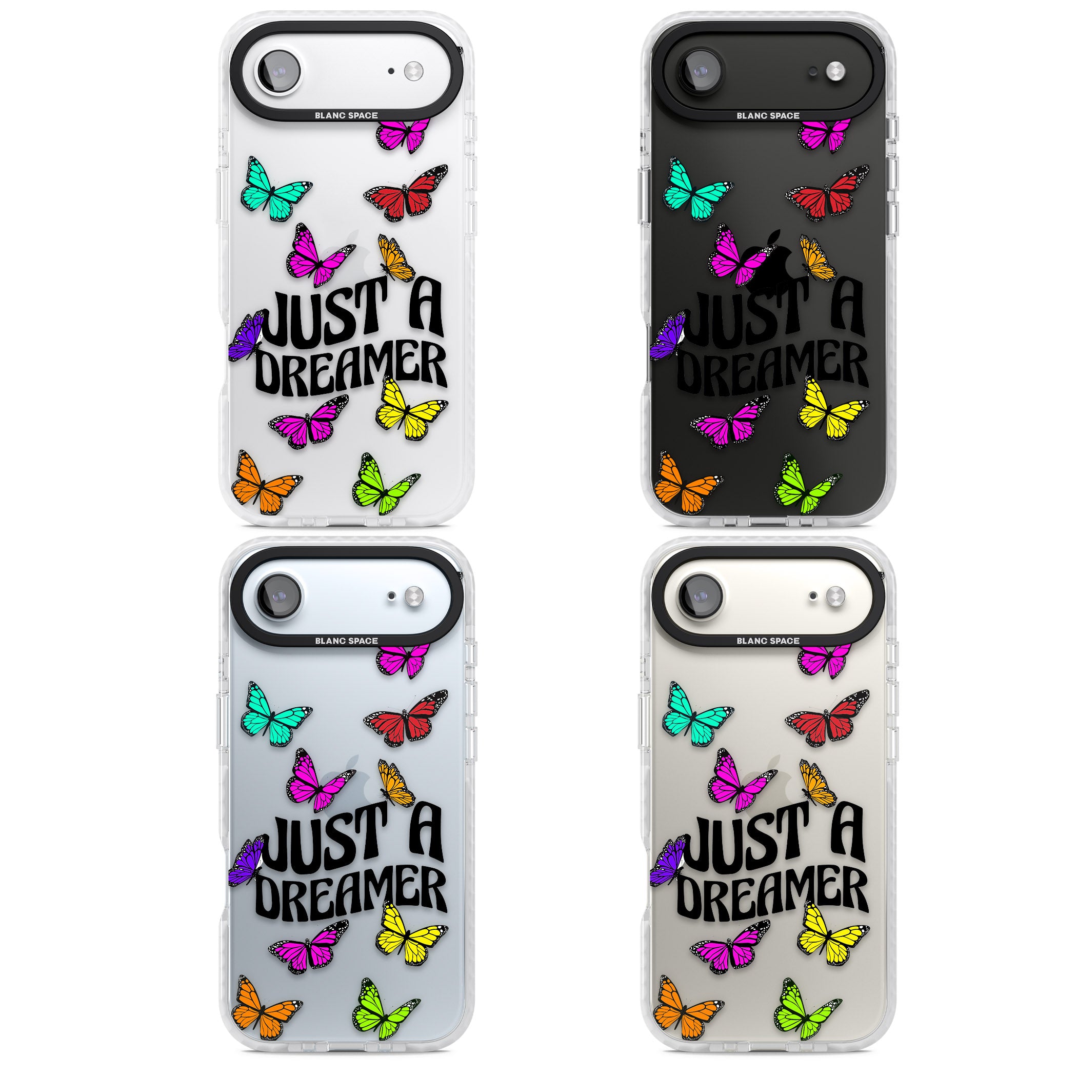 Just A Dreamer Butterfly iPhone 17 Air Impact Clear Phone Case APT Impact Protection