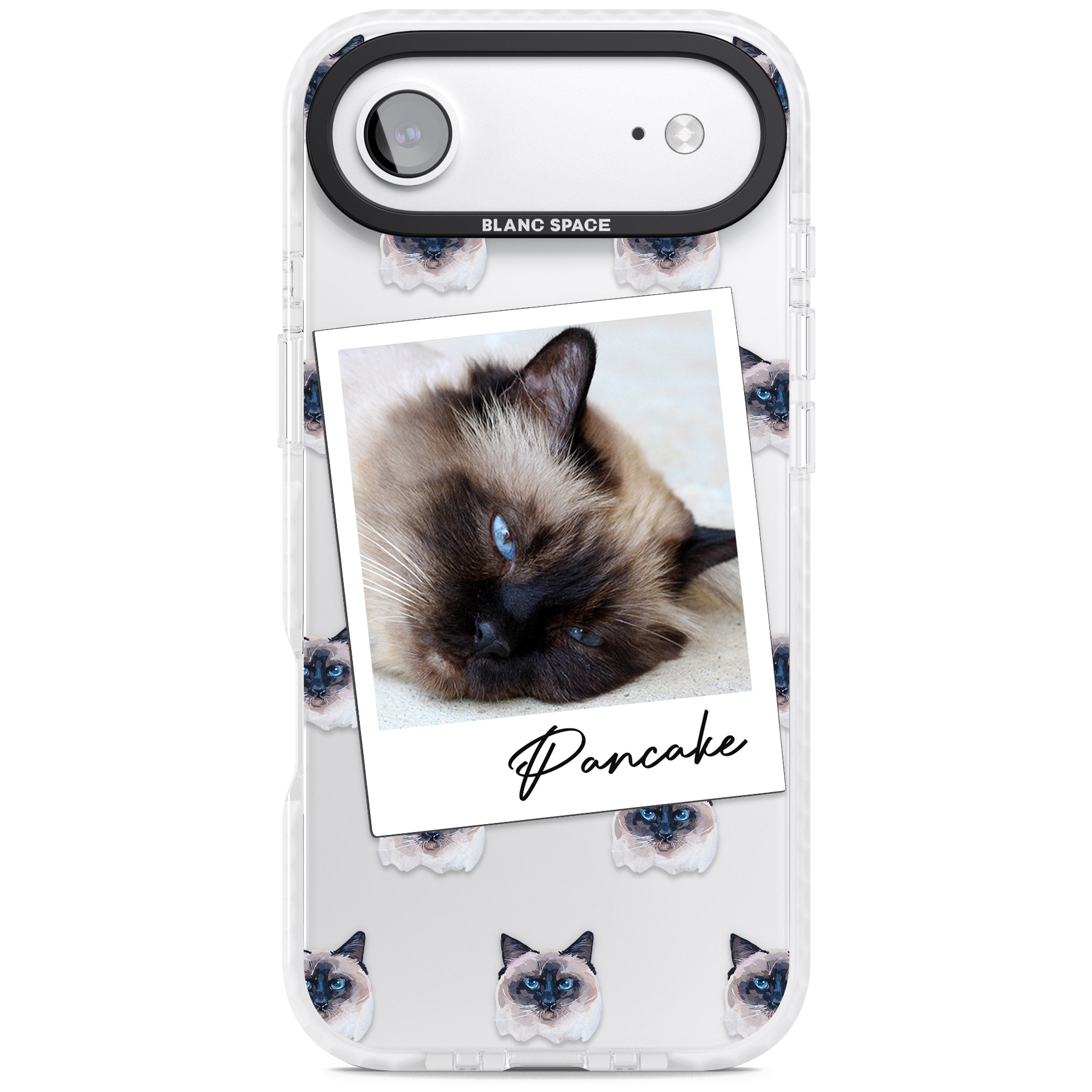 Personalised Burmese Cat Photo iPhone 17 Air Impact Clear Phone Case