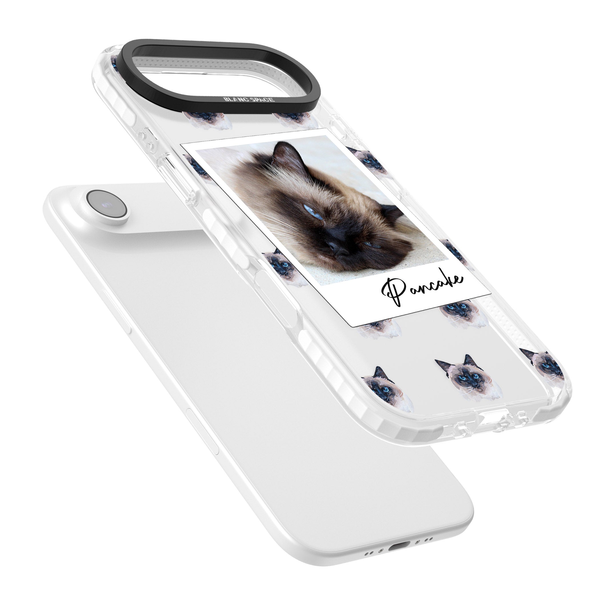 Personalised Burmese Cat Photo iPhone 17 Air Impact Clear Phone Case Colours