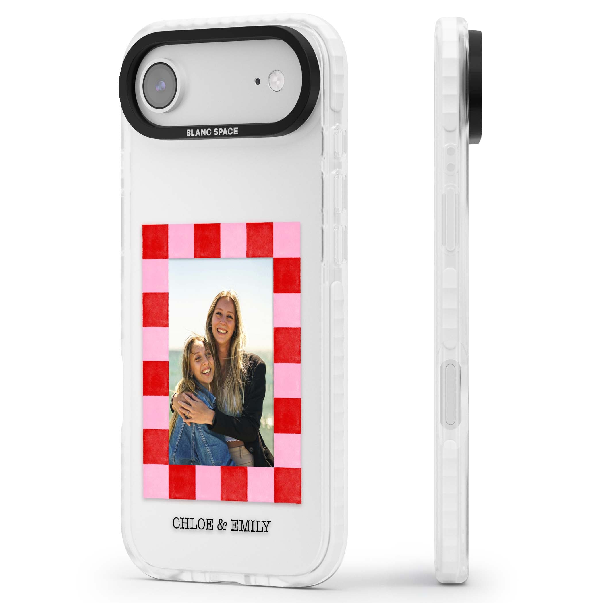 Bubblegum Check Photo for her iPhone case | Black Impact case for iPhone Air