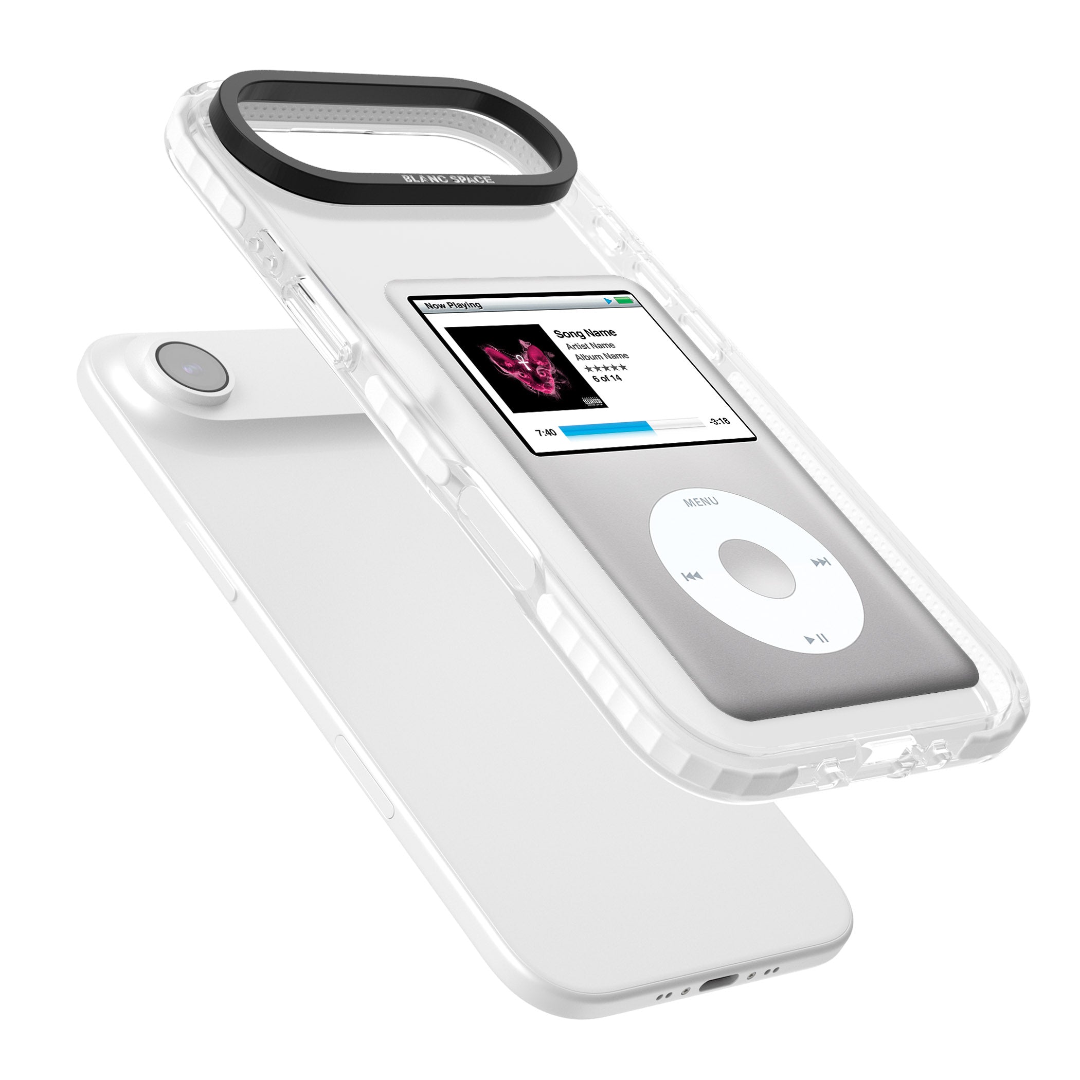 Personalised Classic Ipod iPhone 17 Air Impact Clear Phone Case Colours