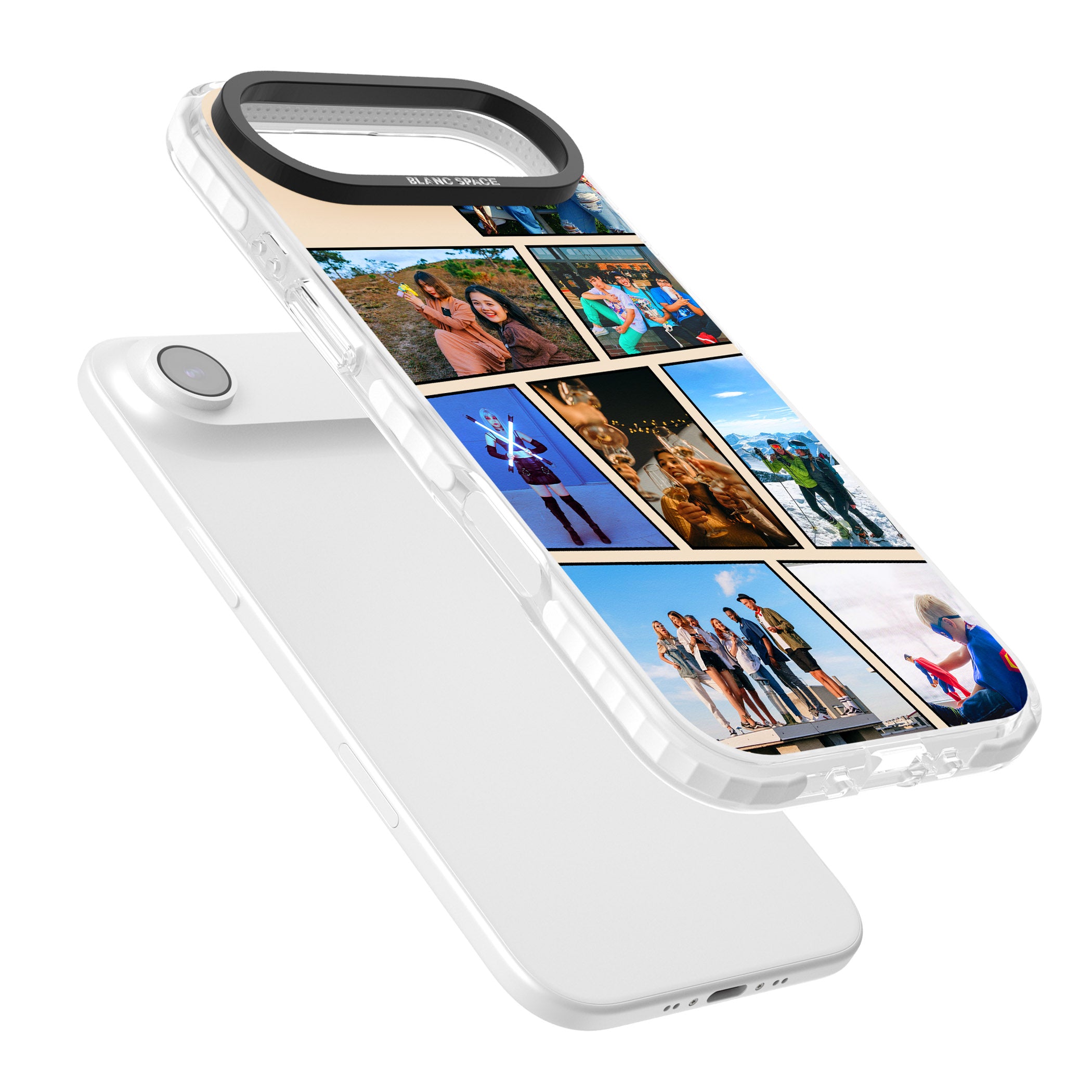 Personalised Comic Strip Photo iPhone 17 Air Impact Clear Phone Case Colours