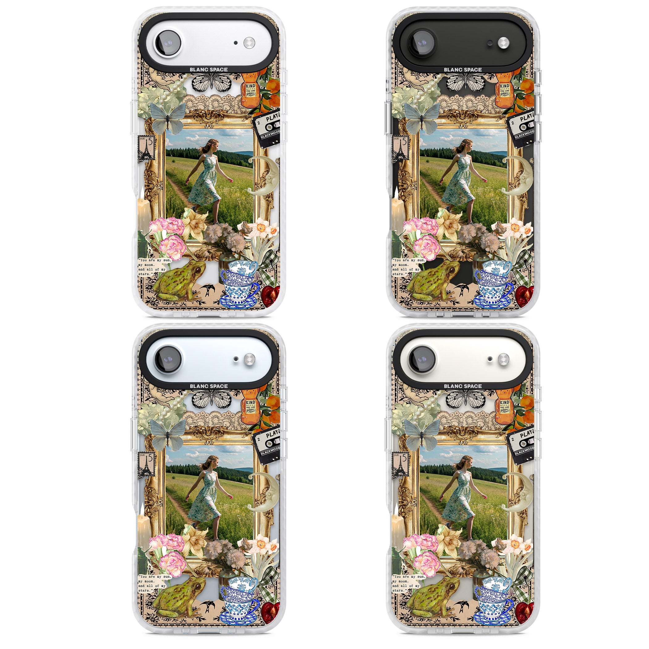 Personalised Country Collage Frame iPhone 17 Air Impact Clear Phone Case APT Impact Protection