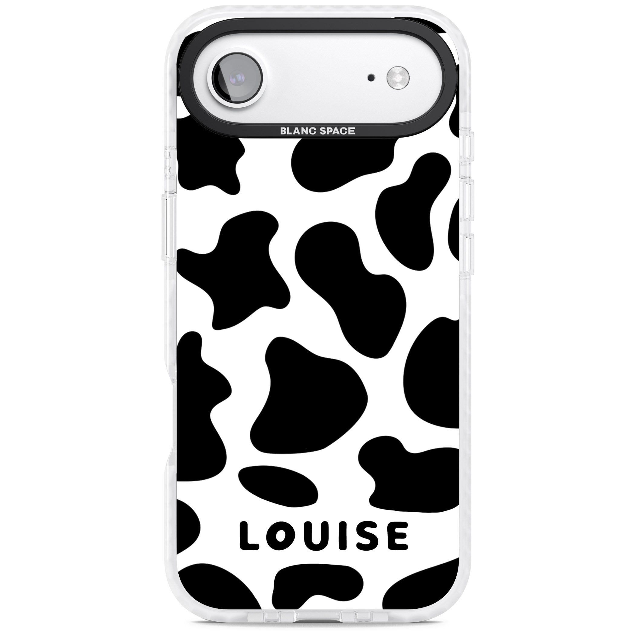 Personalised Cow Print iPhone 17 Air Impact Clear Phone Case