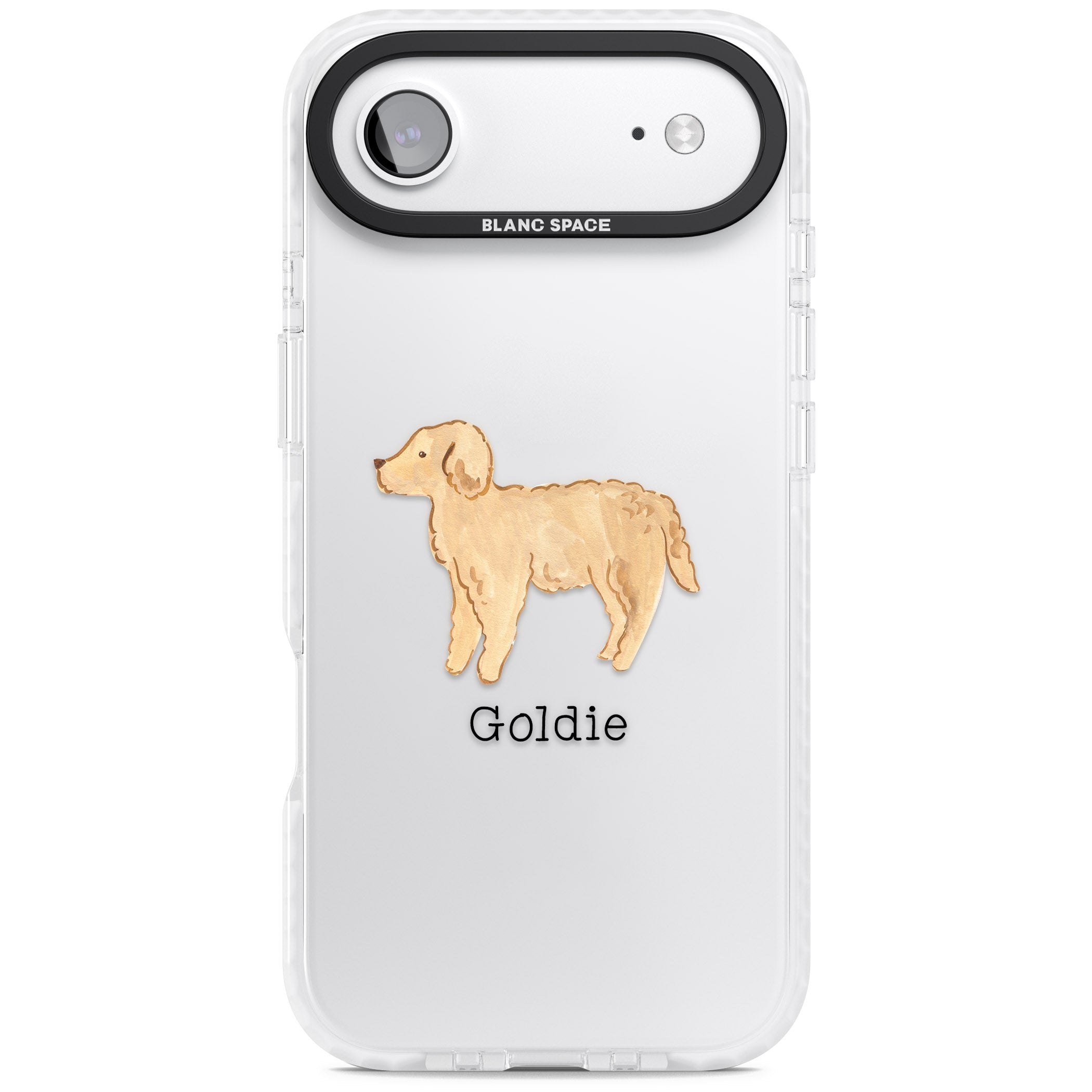 Personalised Goldendoodle iPhone 17 Air Impact Clear Phone Case