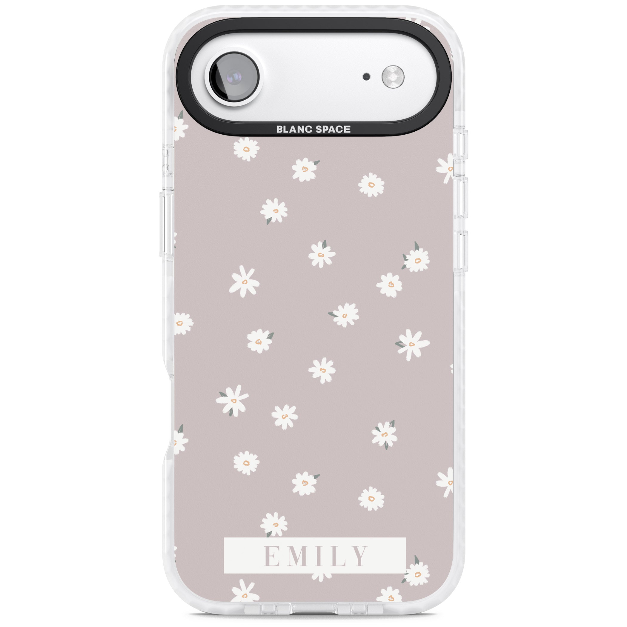 Personalised Dusty Daisy iPhone 17 Air Impact Clear Phone Case