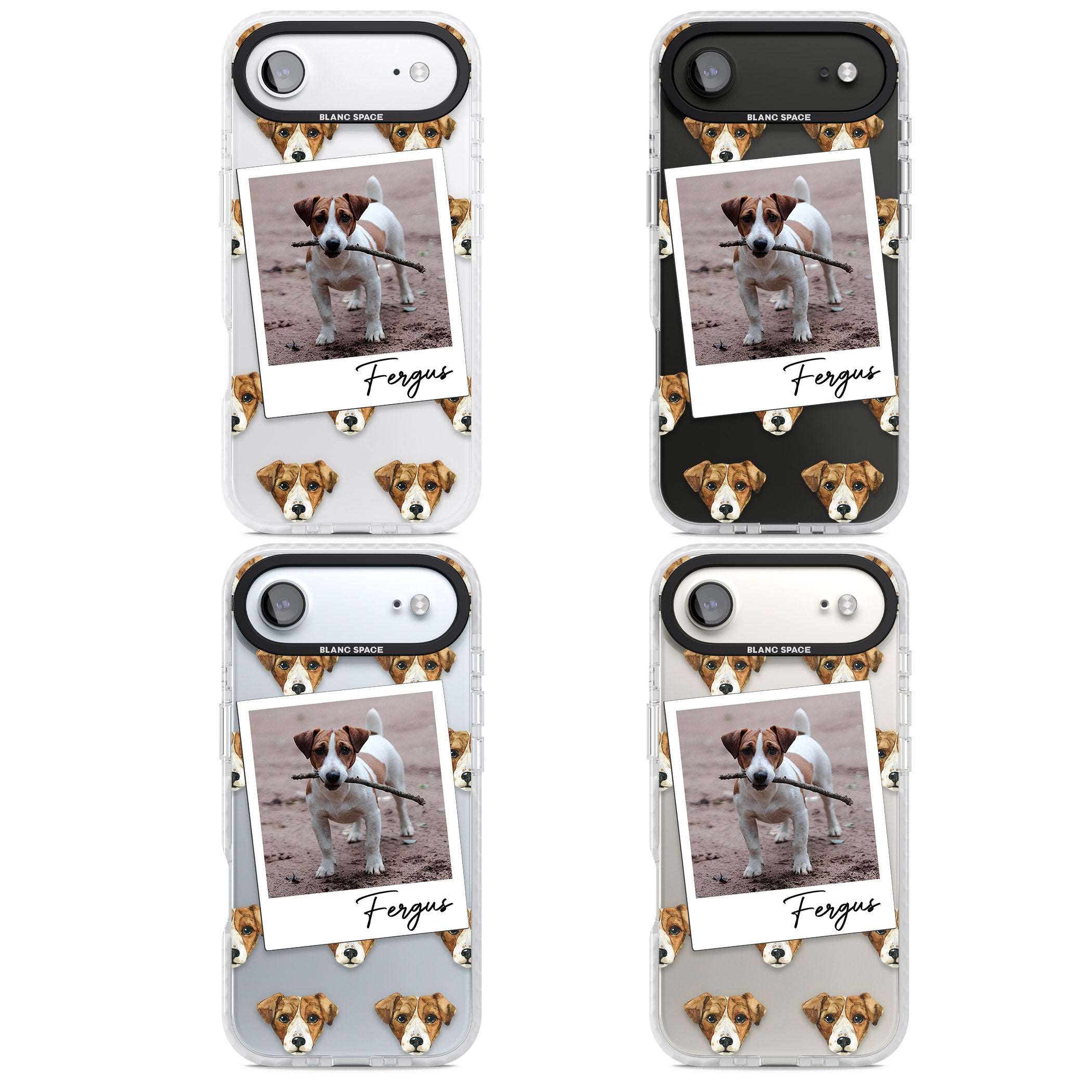 Personalised Jack Russell Instant Camera Photo iPhone 17 Air Impact Clear Phone Case APT Impact Protection