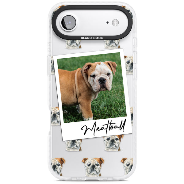 Personalised English Bulldog Instant Camera Photo