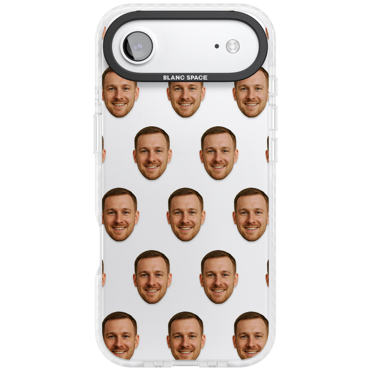 Face Pattern iPhone Air Impact Clear Phone Case front