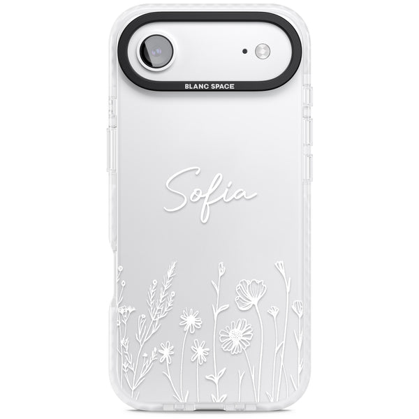 Personalised White Wildflowers