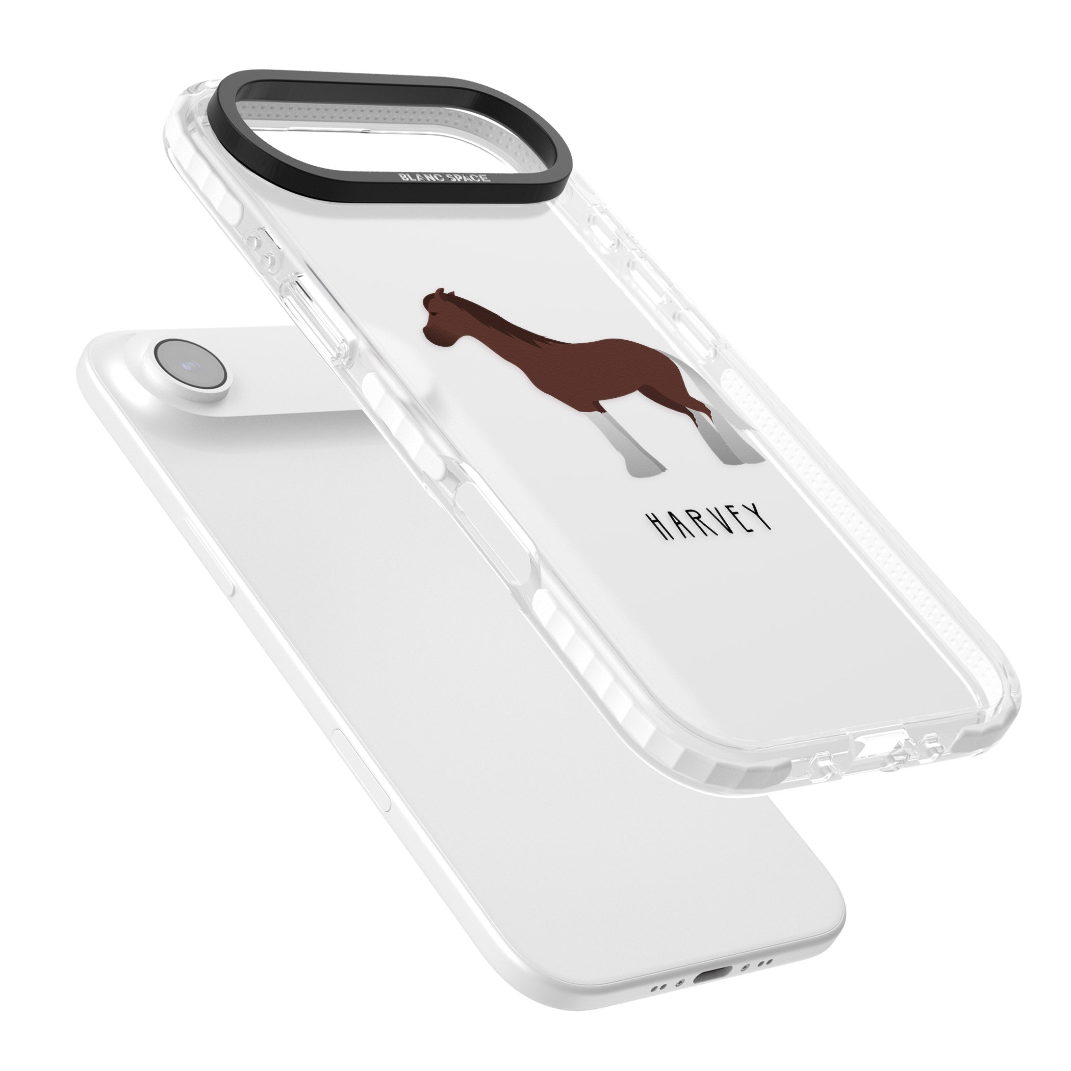 Personalised Brown Horse iPhone 17 Air Impact Clear Phone Case Colours