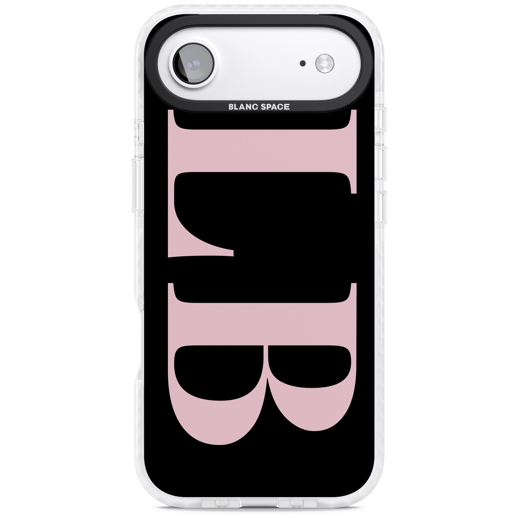 Personalised Pink & Black Green Letters iPhone 17 Air Impact Clear Phone Case