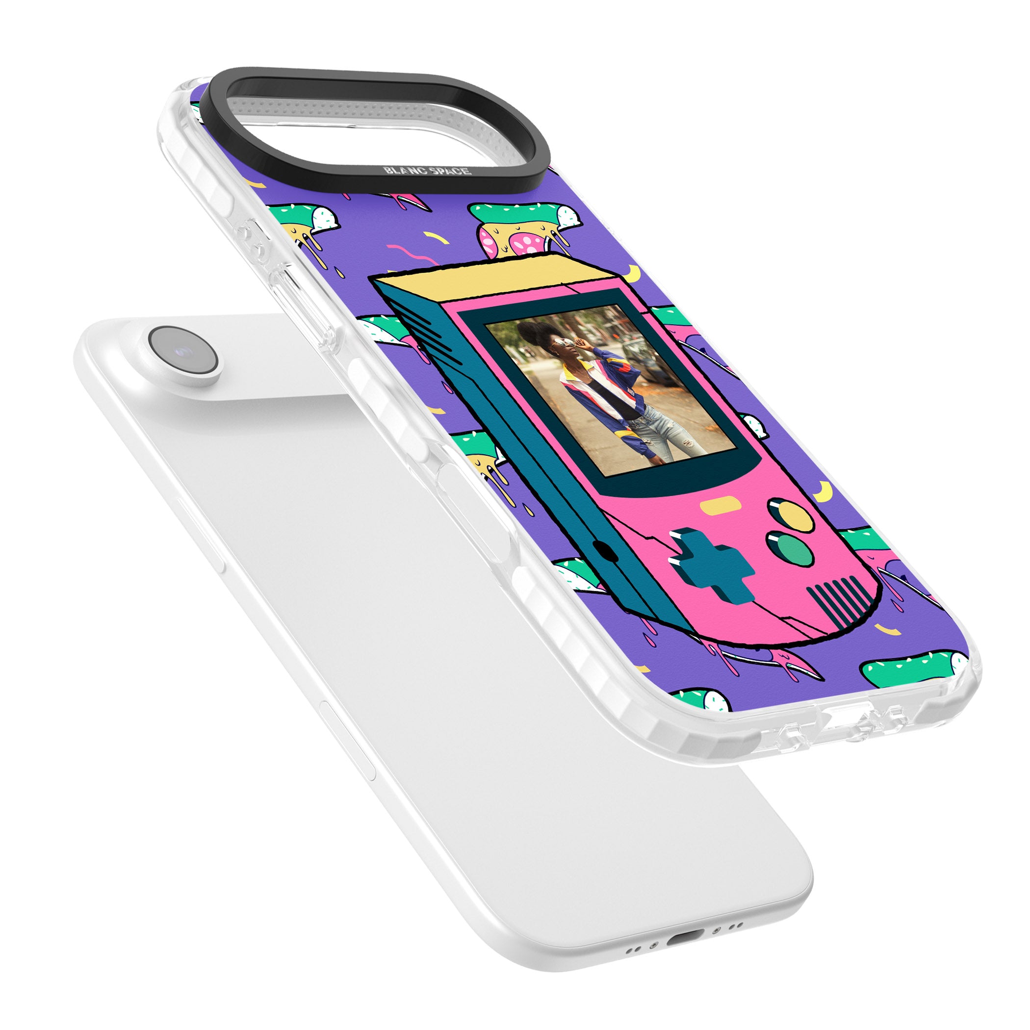 Personalised Retro Game Photo Case iPhone 17 Air Impact Clear Phone Case Colours