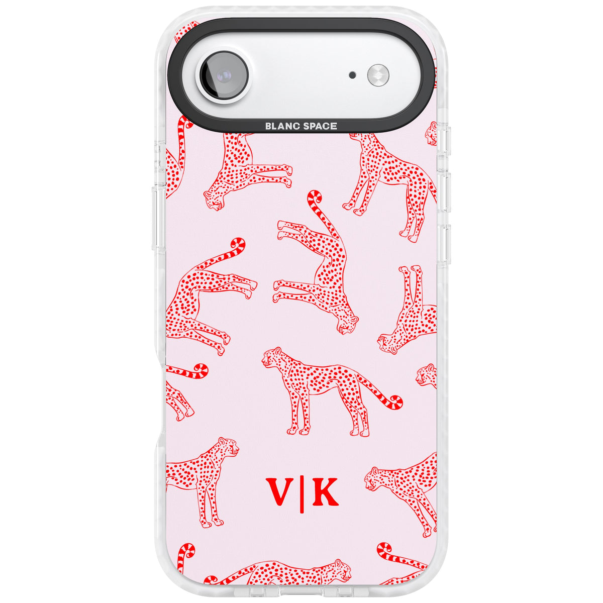 Scarlet Cheetahs iPhone Air Impact Clear Phone Case front