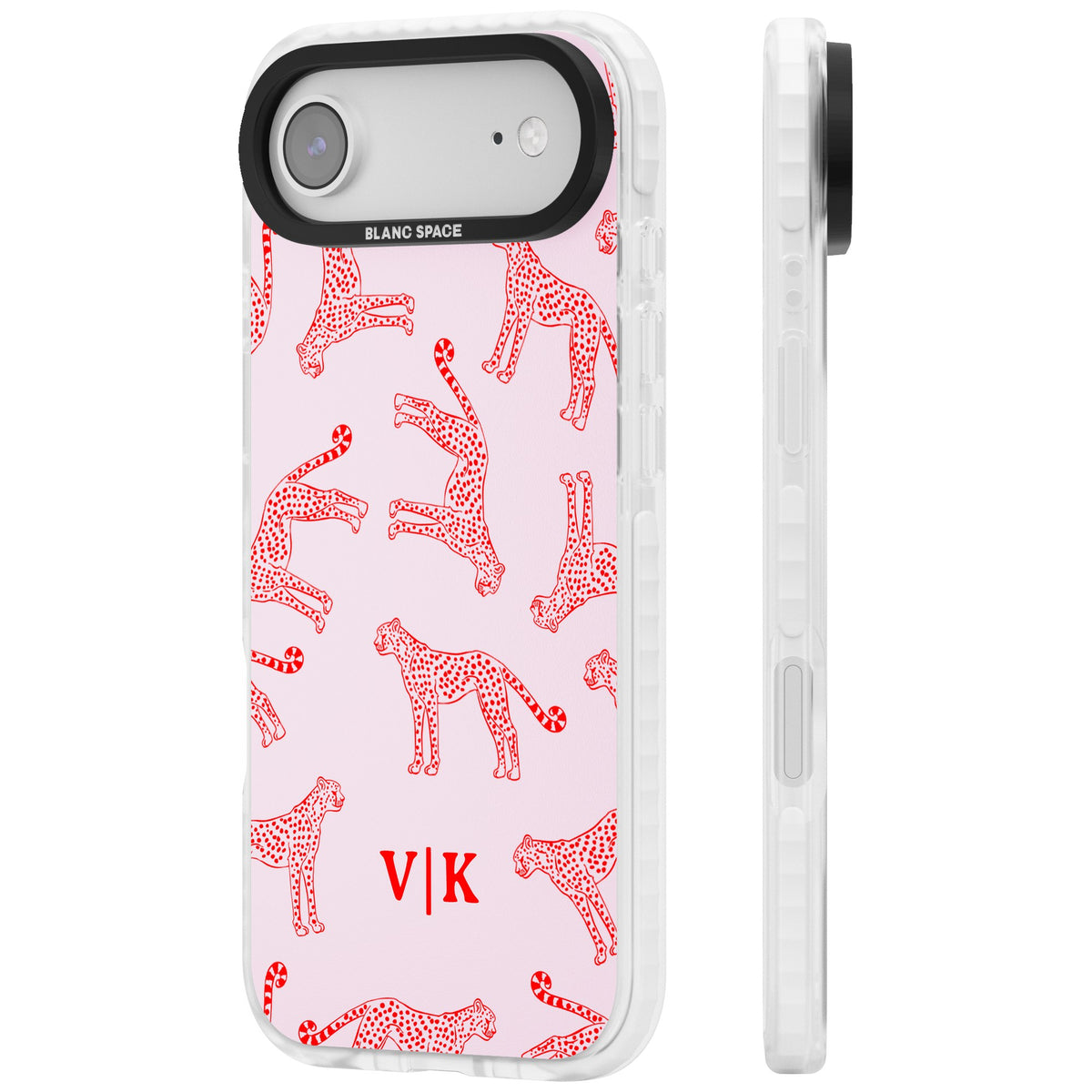 Scarlet Cheetahs iPhone Air Impact Clear Phone Case side