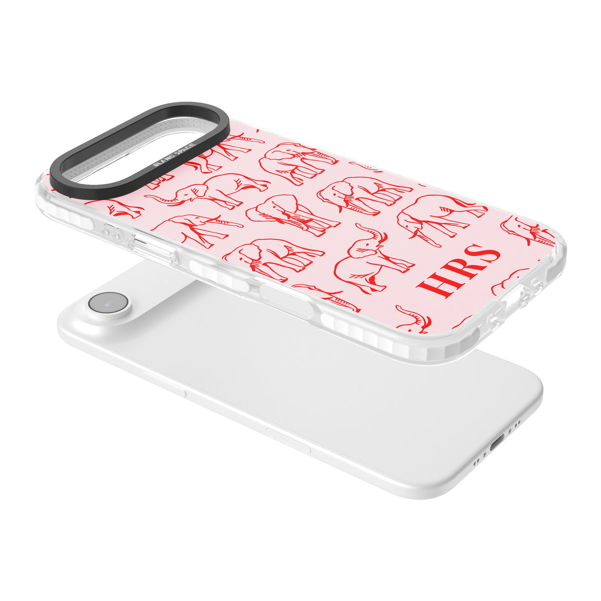 Scarlett Elephants iPhone Air Impact Clear Phone Case angled