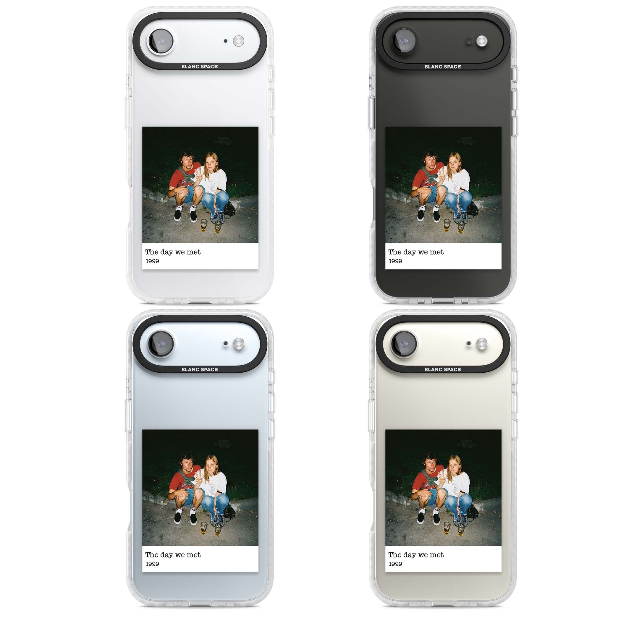 Photo Memory minimal iPhone case | Black Impact case for iPhone Air