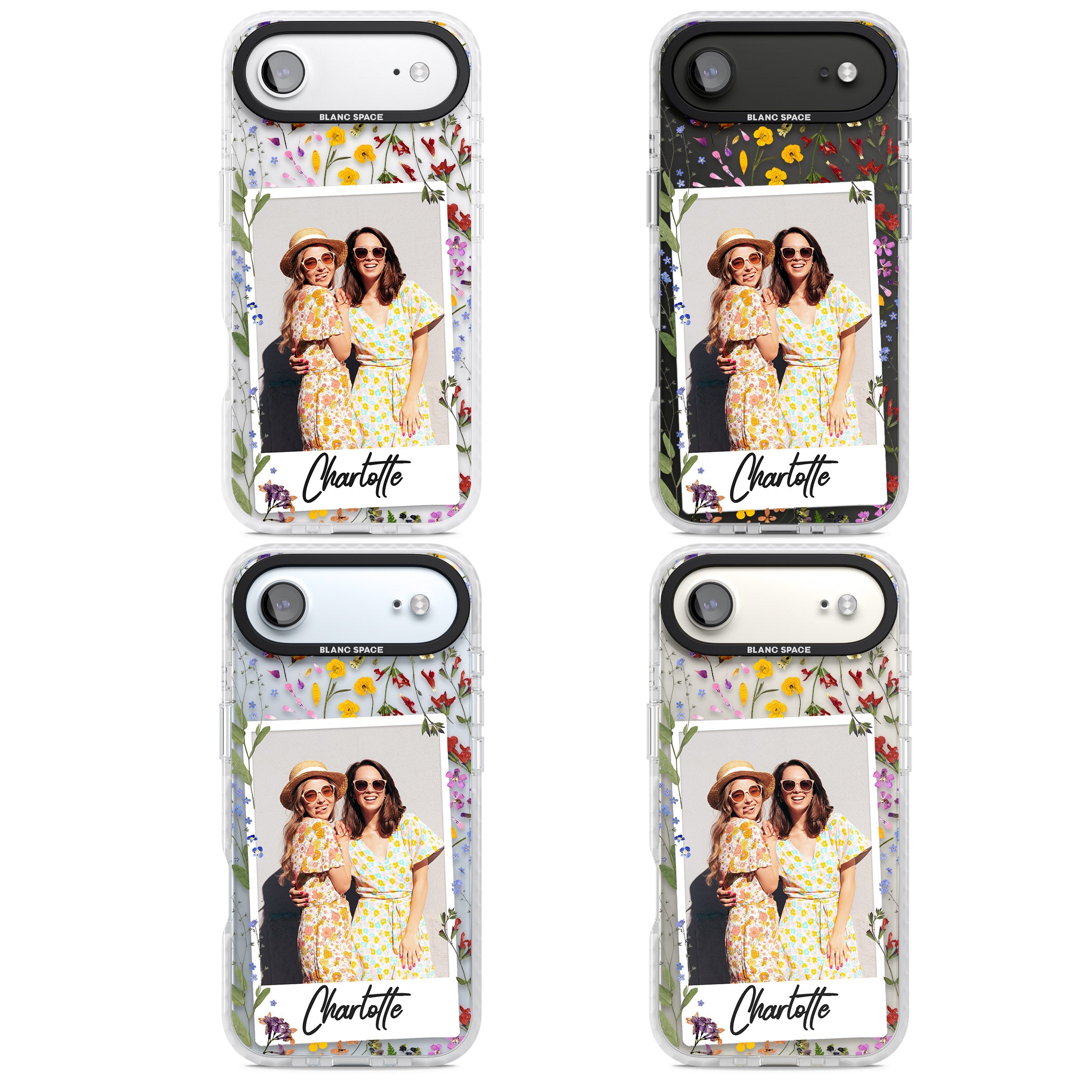 Personalised Wildflower Instant Photo iPhone 17 Air Impact Clear Phone Case APT Impact Protection