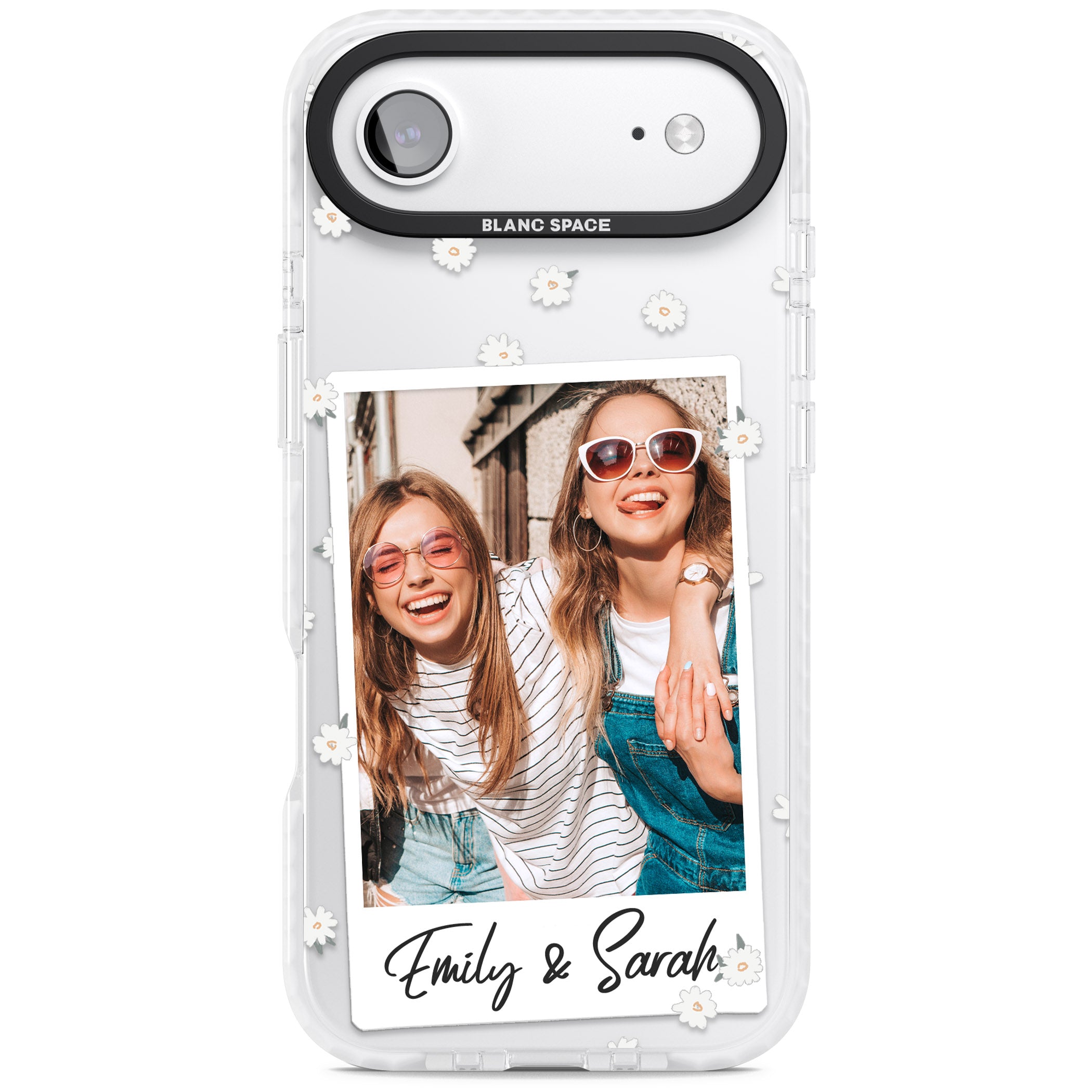 Personalised Daisy Instant Photo iPhone 17 Air Impact Clear Phone Case