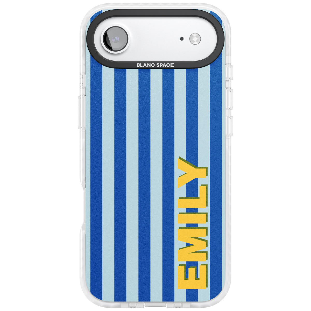 Personalised Athenian Stripe iPhone Air Impact Clear Phone Case front