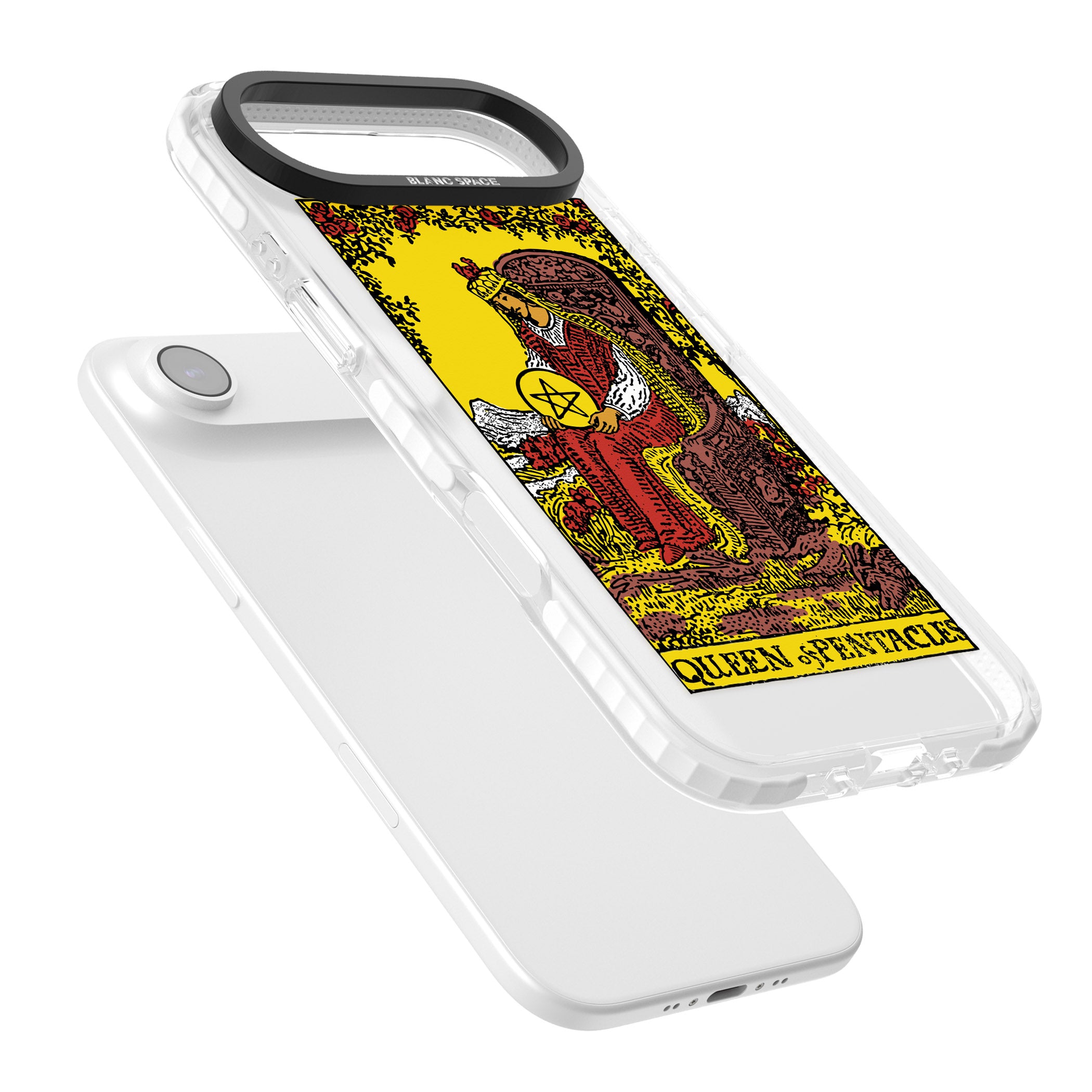 Personalised Queen Of Pentacles Tarot Card (Color) iPhone 17 Air Impact Clear Phone Case Colours