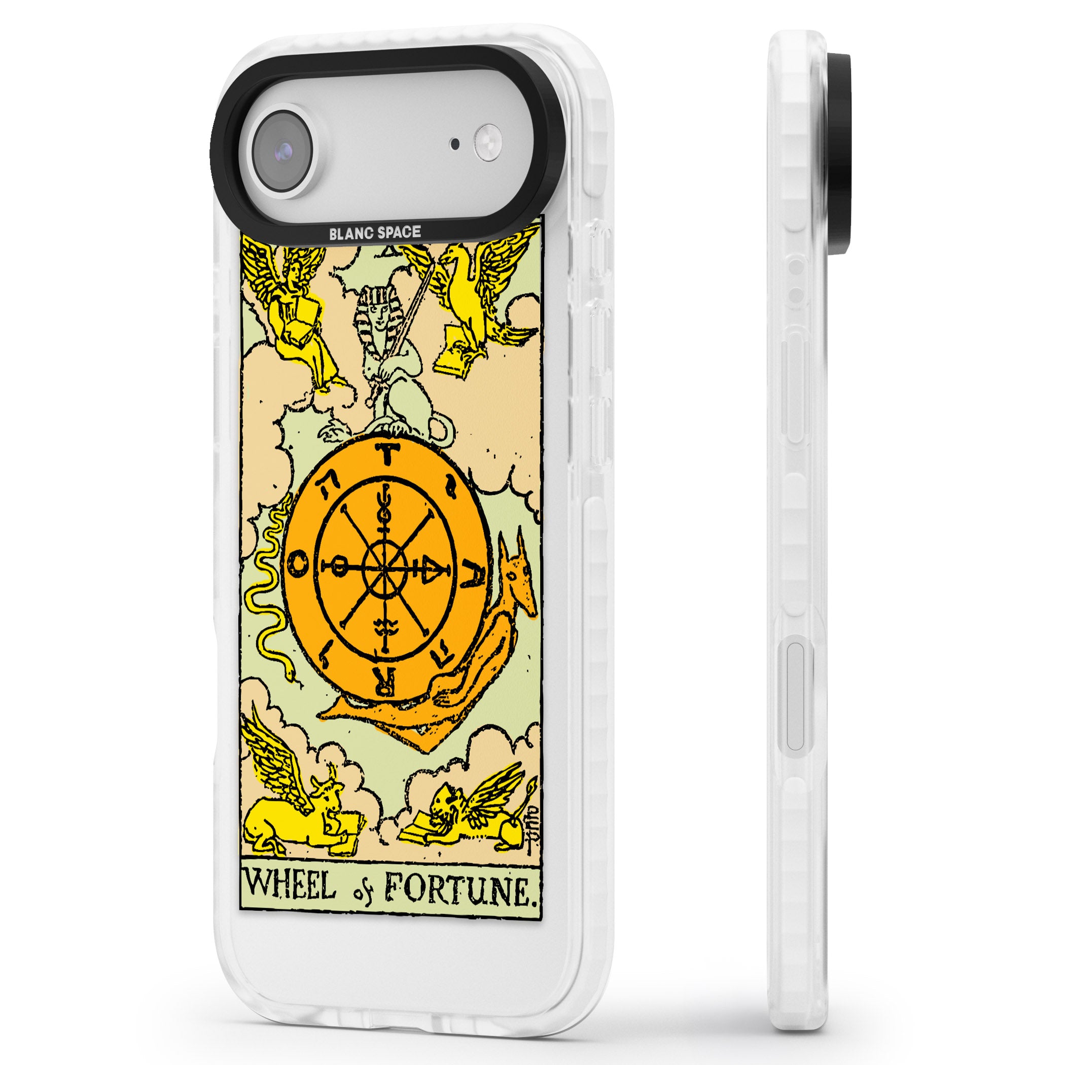 Personalised Wheel Of Fortune Tarot Card (Color) iPhone 17 Air Impact Clear Phone Case Side Profile