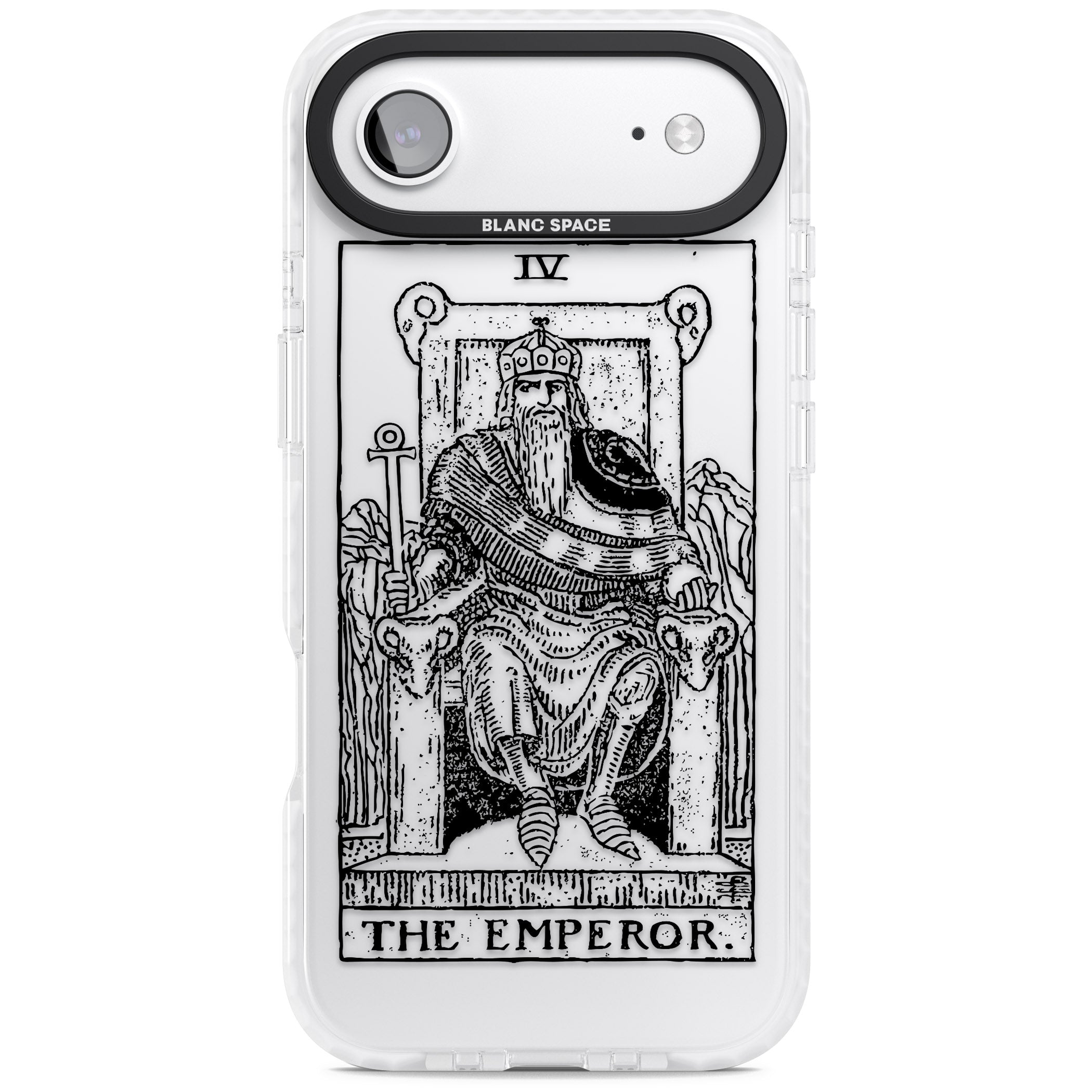 Personalised The Emperor Tarot iPhone 17 Air Impact Clear Phone Case