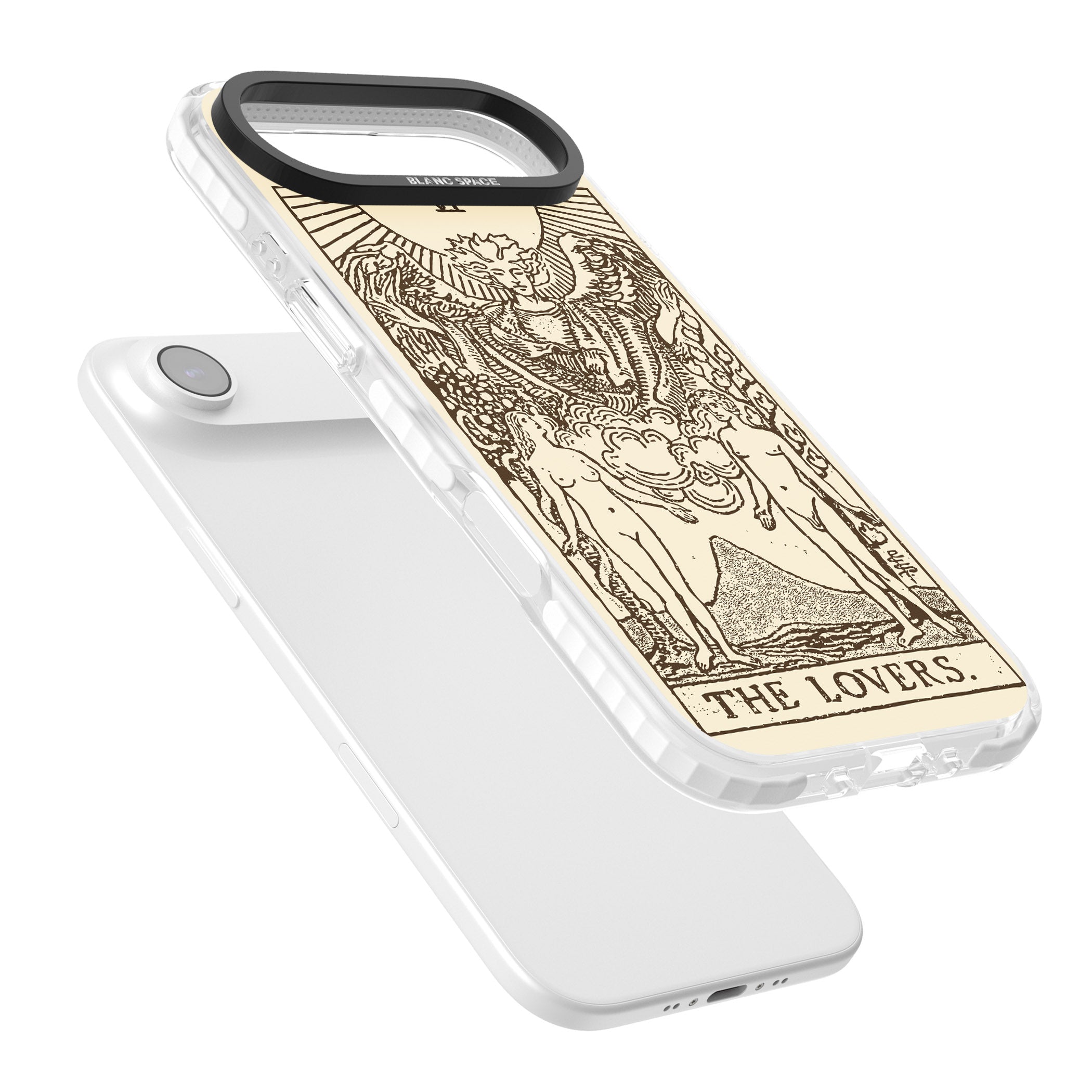 Personalised The Lovers Tarot Card (Cream) iPhone 17 Air Impact Clear Phone Case Colours