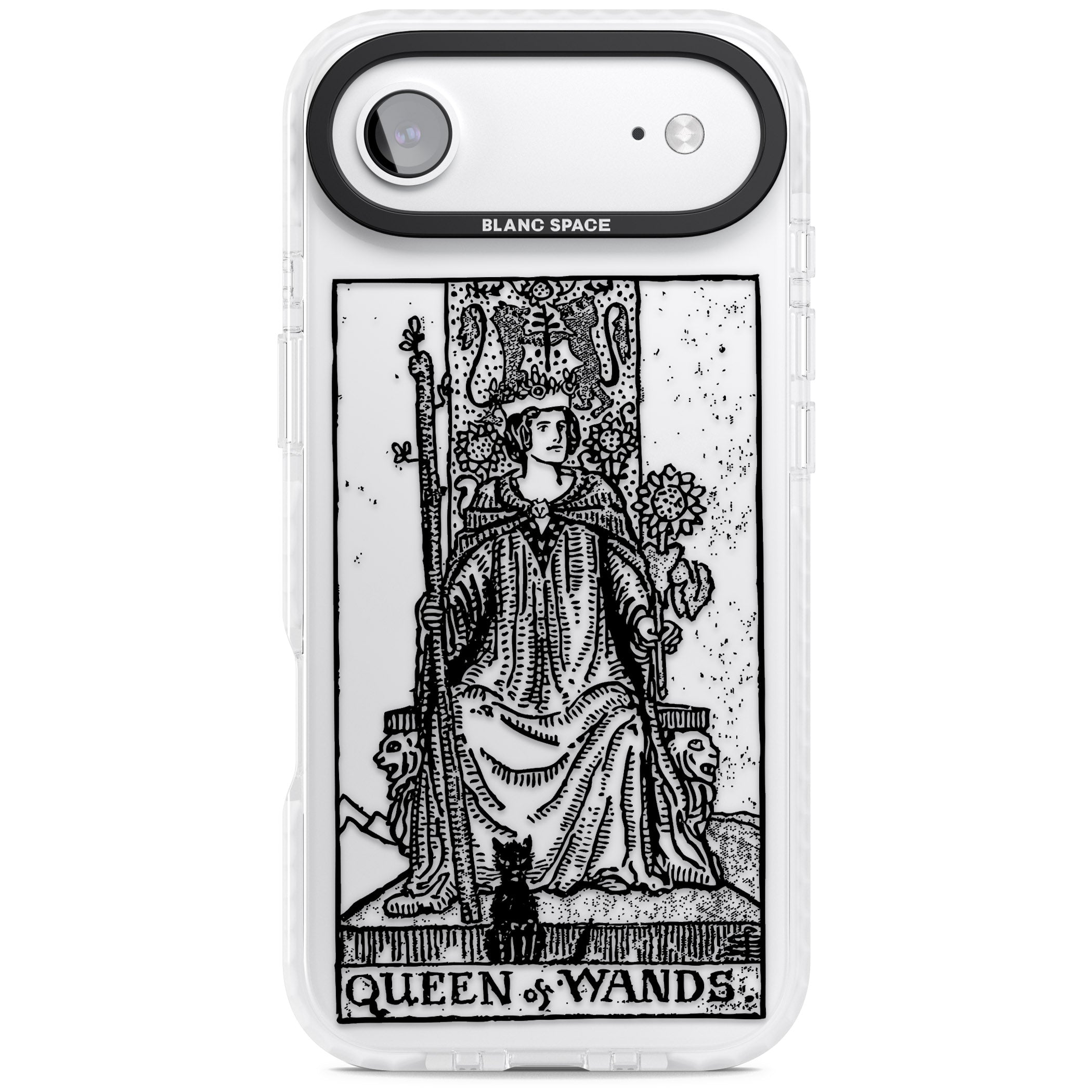 Personalised Queen Of Wands Tarot Card (Clear) iPhone 17 Air Impact Clear Phone Case