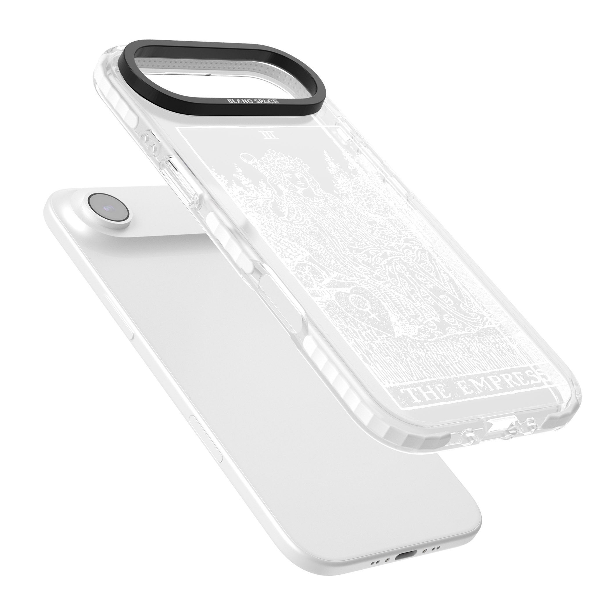 Personalised The Empress Tarot Card (White) iPhone 17 Air Impact Clear Phone Case Colours