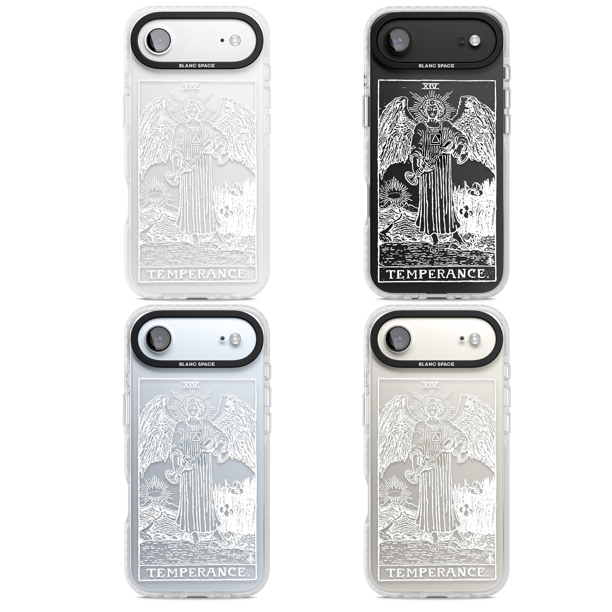Personalised Temperance Tarot Card (White) iPhone 17 Air Impact Clear Phone Case APT Impact Protection