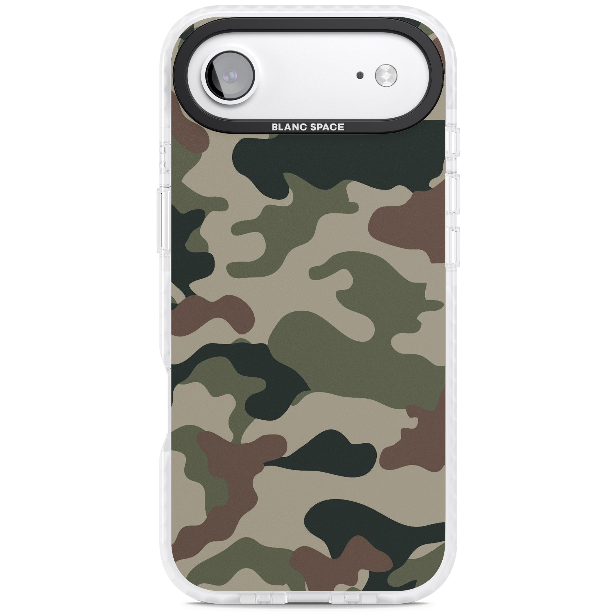 Woodland British Camo iPhone 17 Air Impact Clear Phone Case