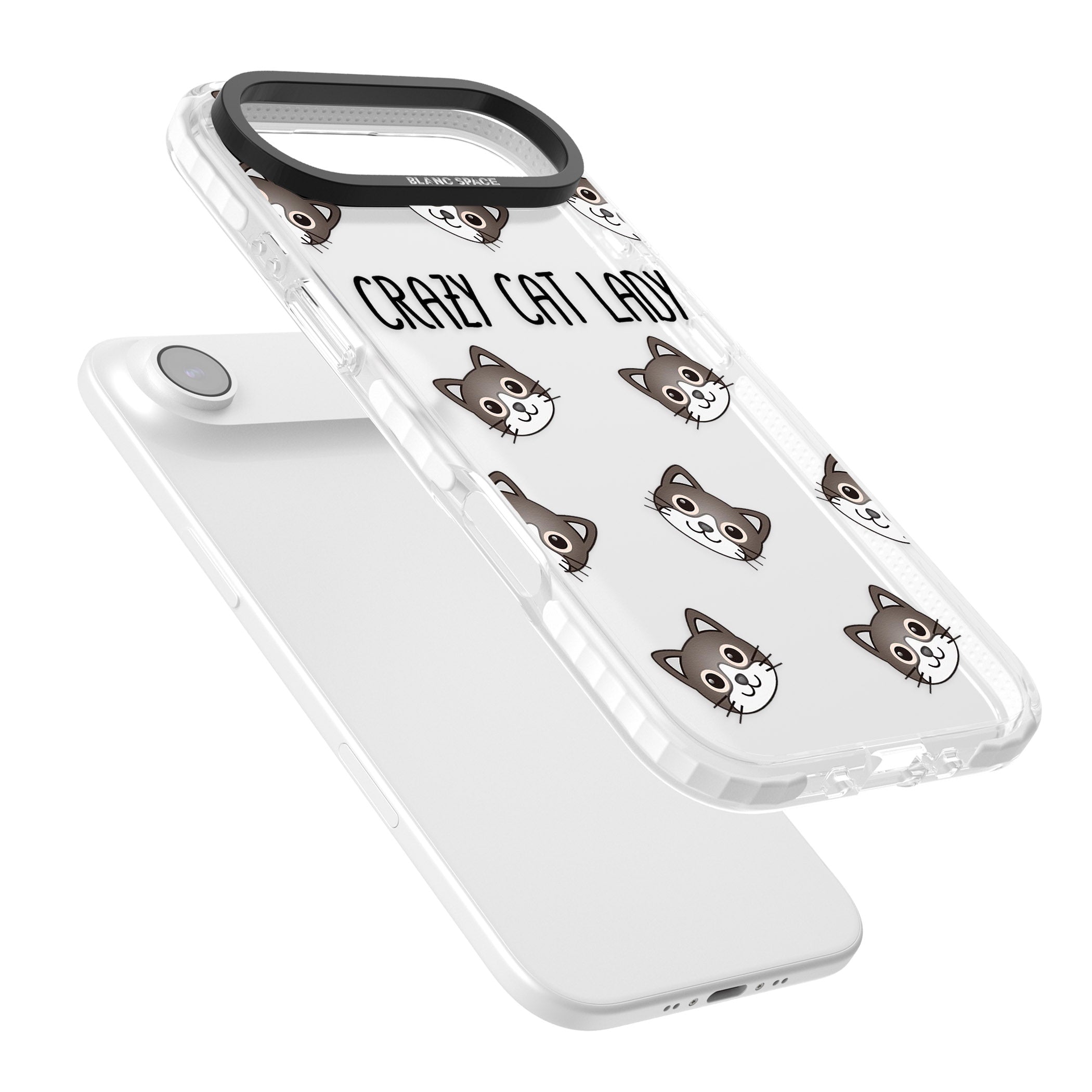 Crazy Cat Lady iPhone 17 Air Impact Clear Phone Case Colours