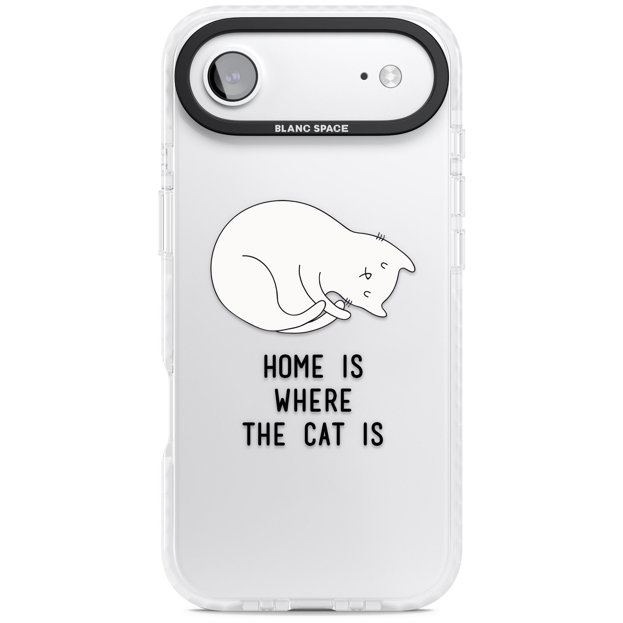 Home Is Where The Cat Is iPhone 17 Air Impact Clear Phone Case
