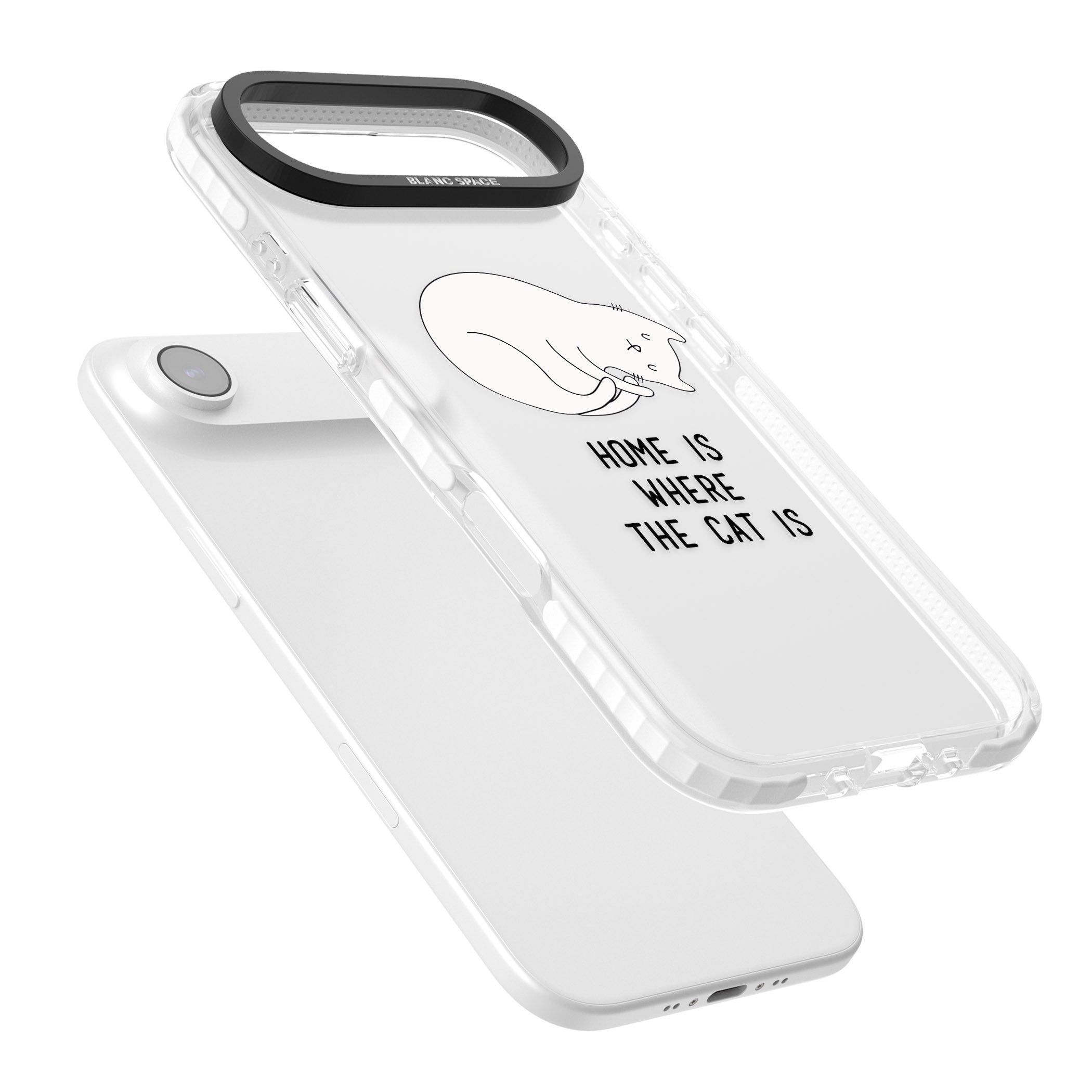 Home Is Where The Cat Is iPhone 17 Air Impact Clear Phone Case Colours