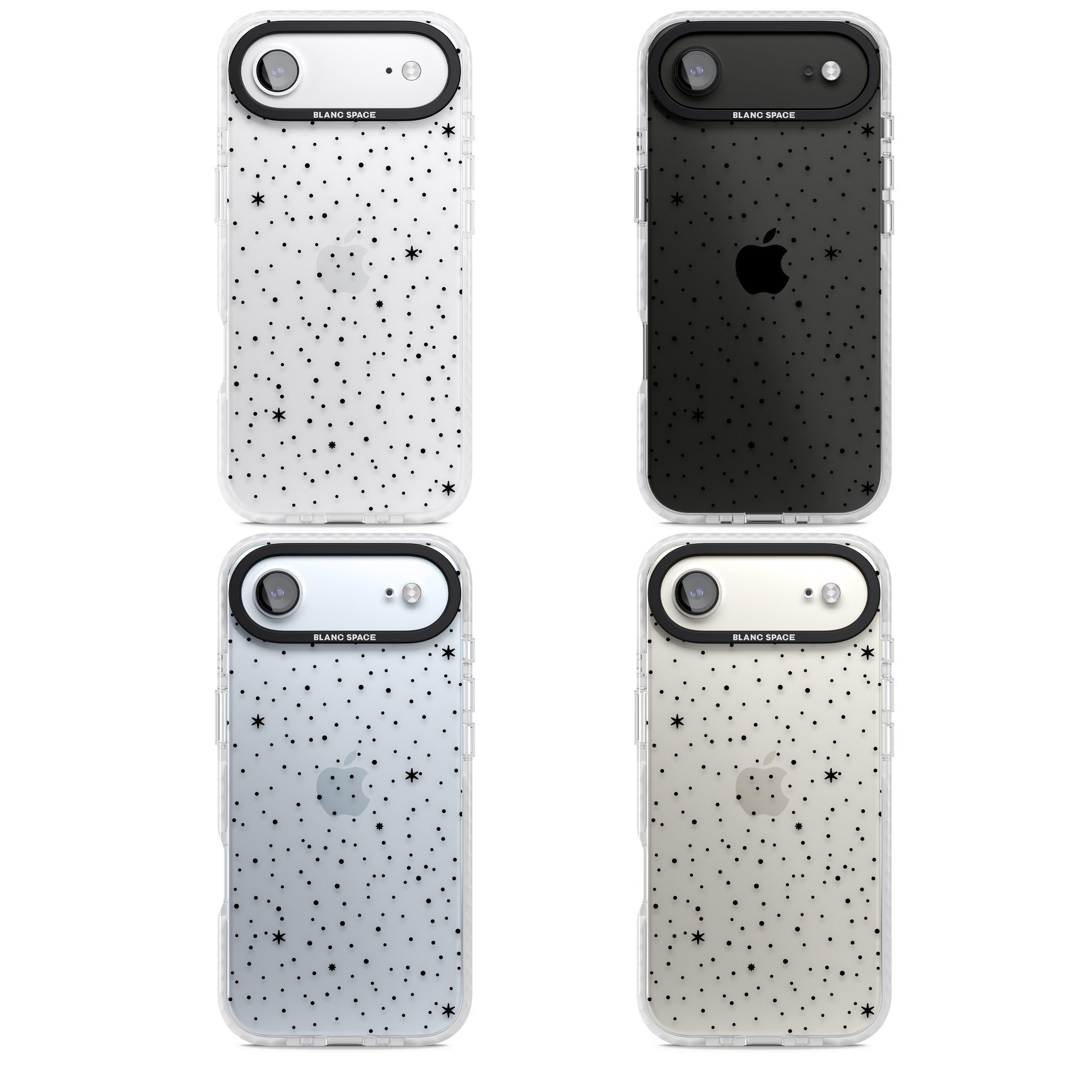 Celestial Starry Sky (Black) iPhone 17 Air Impact Clear Phone Case APT Impact Protection