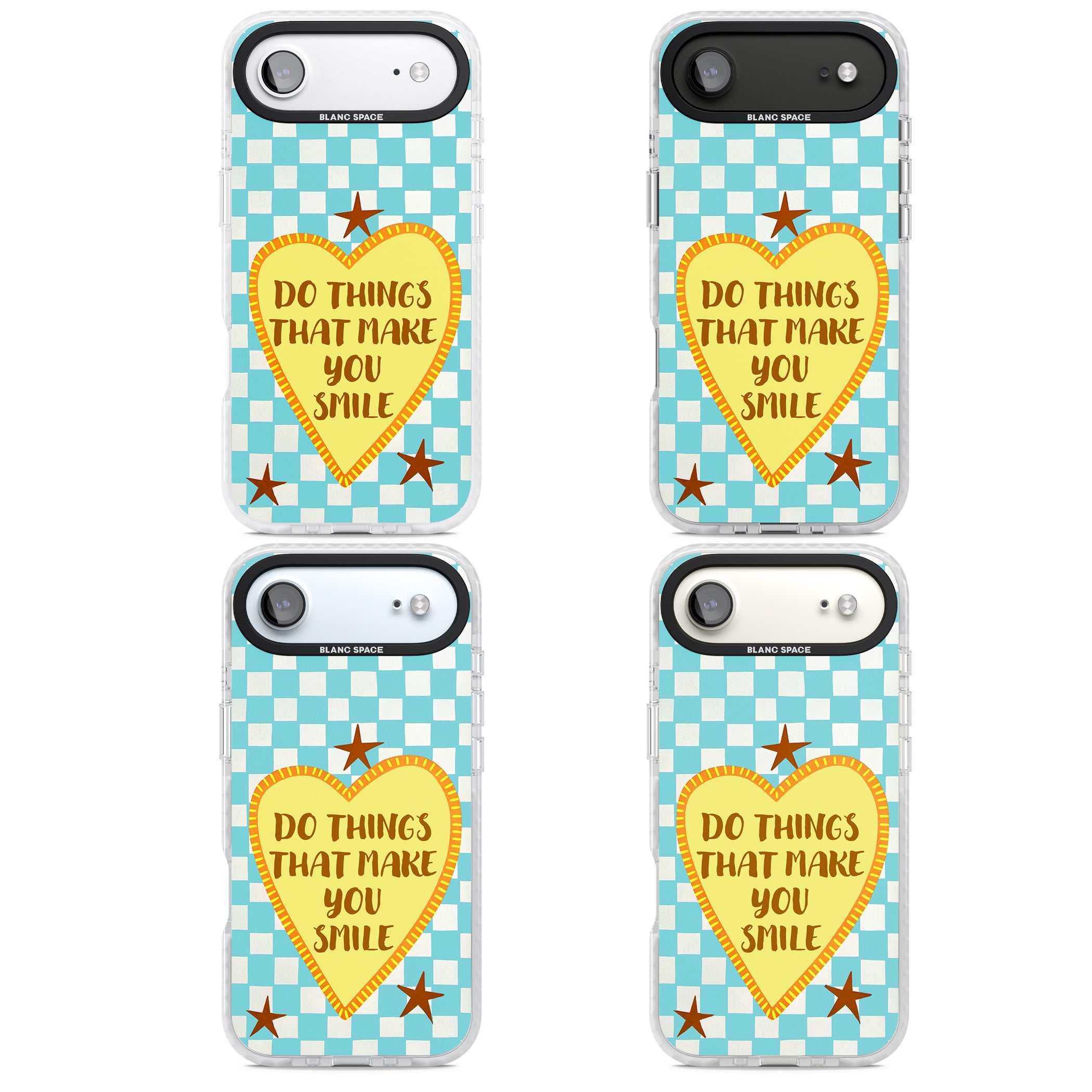 Do Things That Make You Smile iPhone 17 Air Impact Clear Phone Case APT Impact Protection