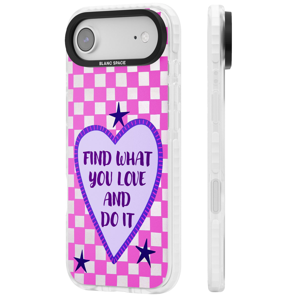 Find What You Love iPhone Air Impact Clear Phone Case side
