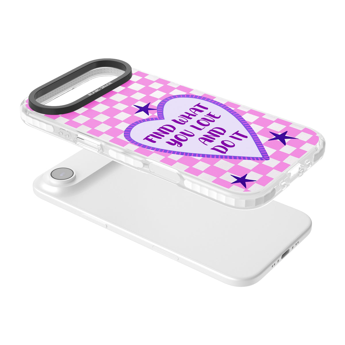Find What You Love iPhone Air Impact Clear Phone Case angled