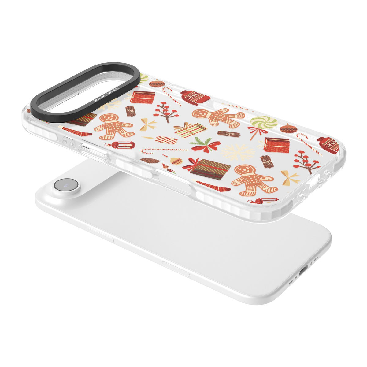 Christmas Assortments iPhone Air Impact Clear Phone Case angled