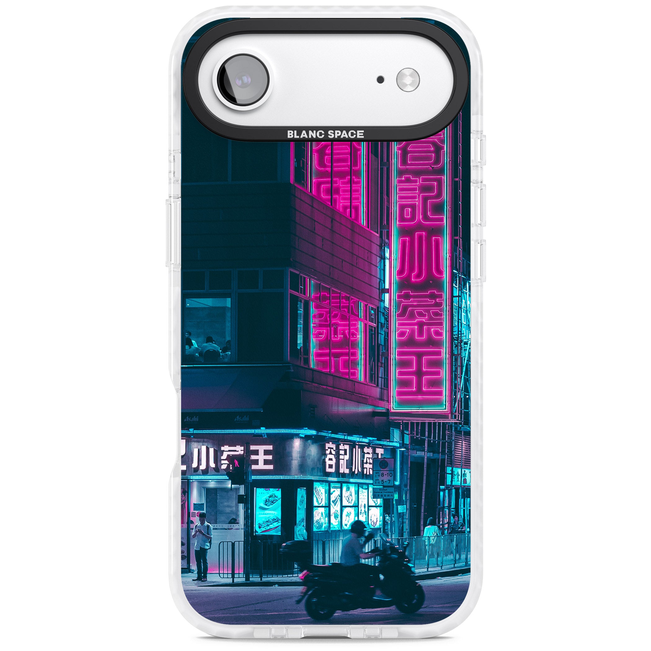 Neon City Ride iPhone 17 Air Impact Clear Phone Case