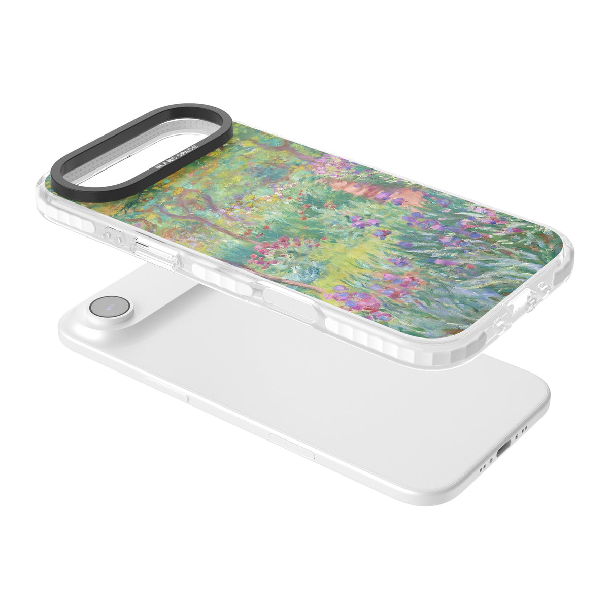 Garden in Giverny iPhone Air Impact Clear Phone Case angled