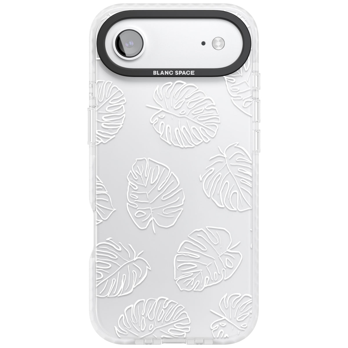 Monstera Outline iPhone Air Impact Clear Phone Case front
