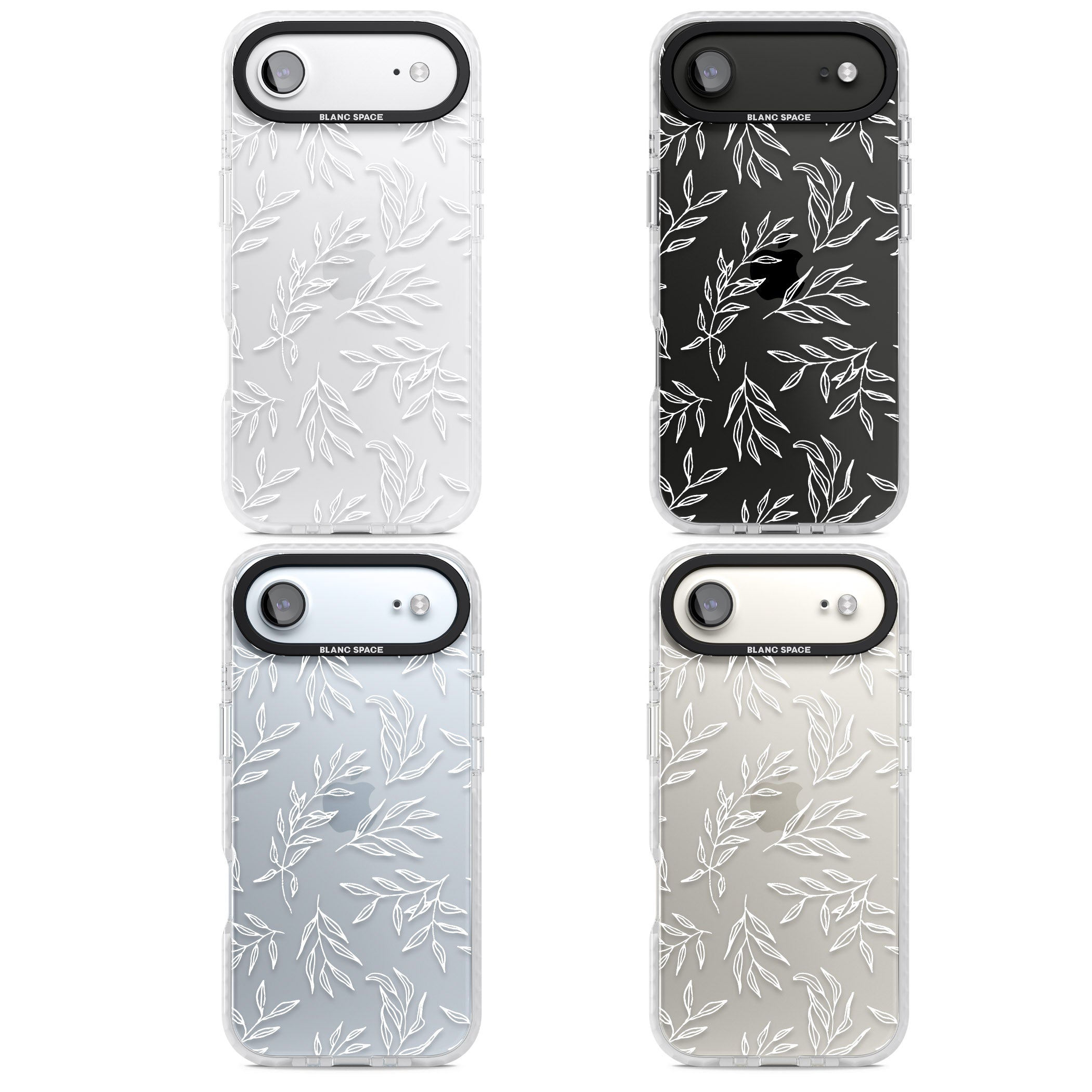 Leafy Botanical iPhone 17 Air Impact Clear Phone Case APT Impact Protection